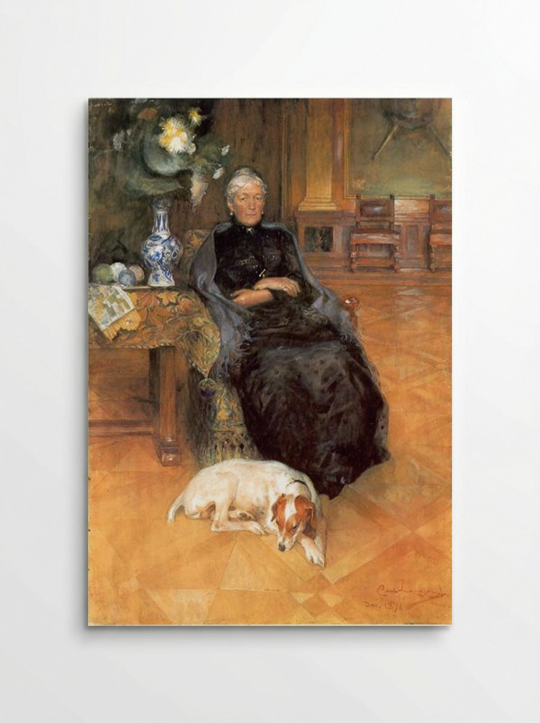 Portrait of Gothilda Fürstenberg - Carl Larsson - Poster