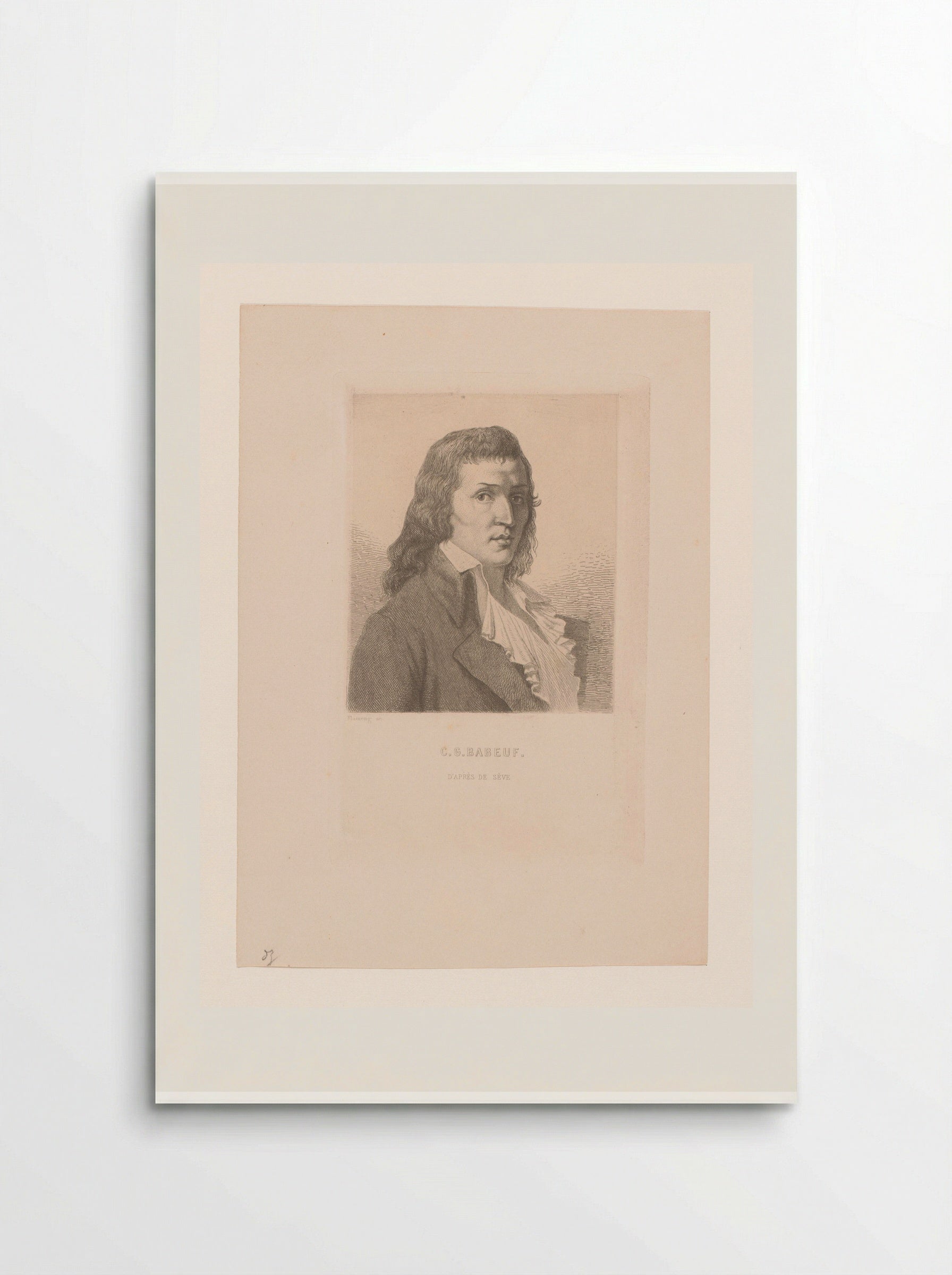 Portrait of Gracchus Babeuf - Léopold Flameng - Poster