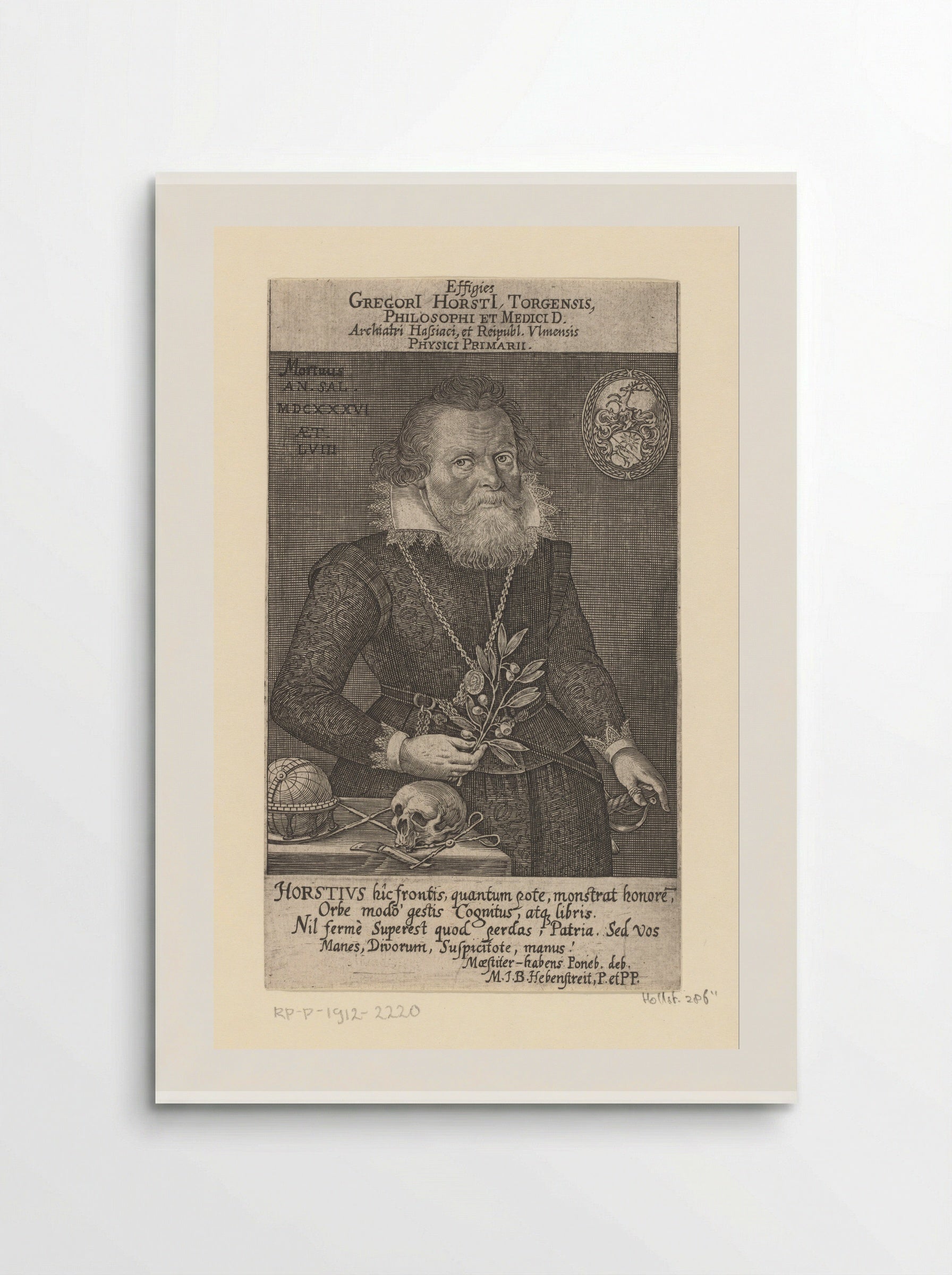 Portrait of Gregor Horst at Age 58 - Lucas Kilian - Poster