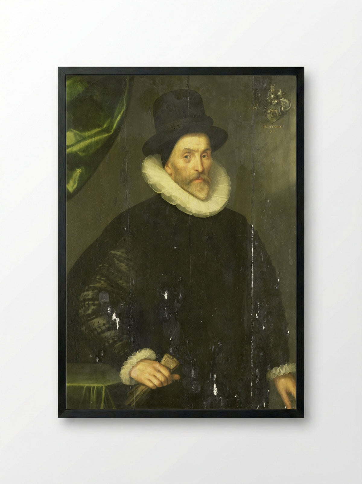 Portrait of Gualtero del Prado - Gortzius Geldorp - Framed Print Black