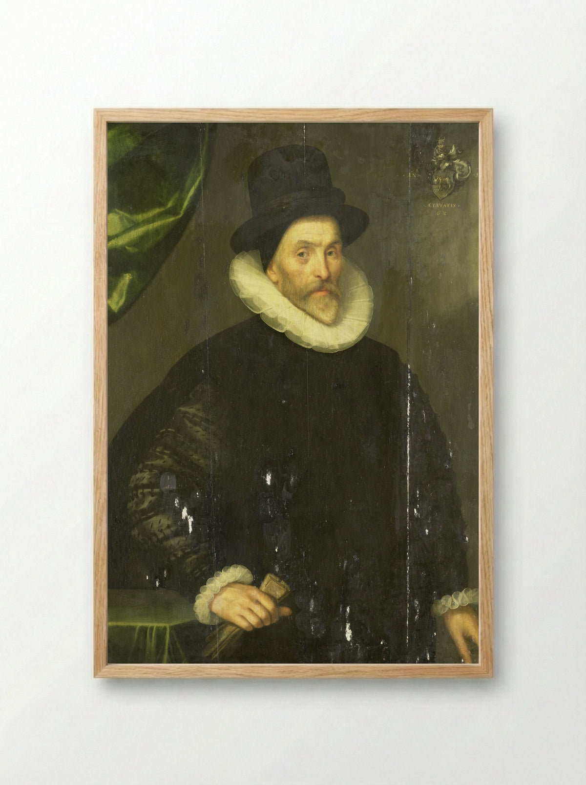 Portrait of Gualtero del Prado - Gortzius Geldorp - Framed Print Wood
