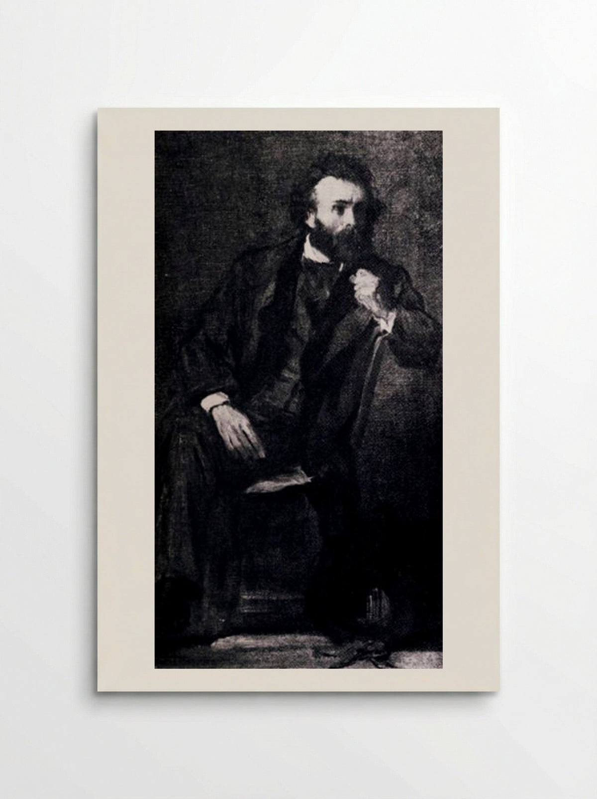 Portrait of Gustave Moreau - Edgar Degas - Poster