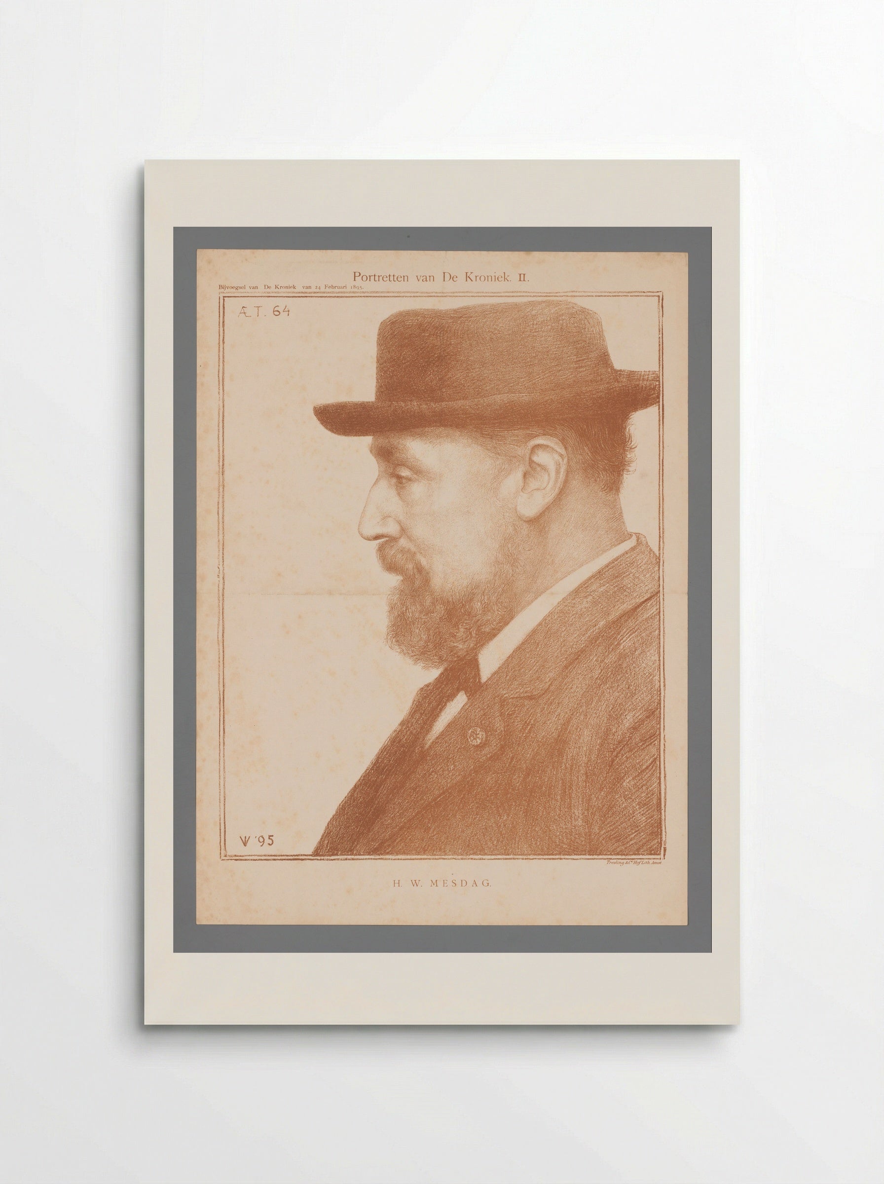 Portrait of H.W. Mesdag - Jan Veth - Poster