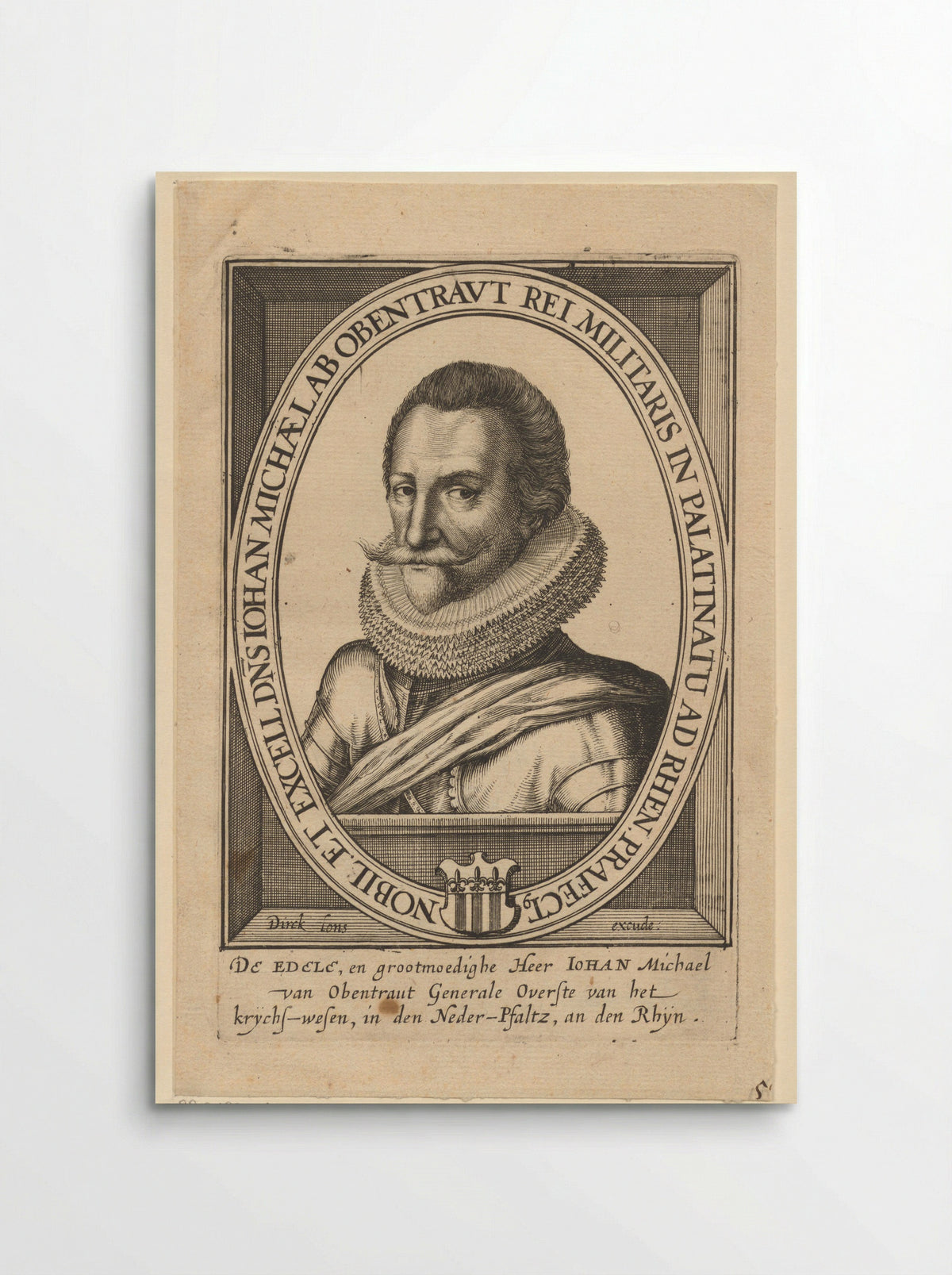 Portrait of Hans Michael Elias von Obentraut - Dirk Eversen Lons - Poster