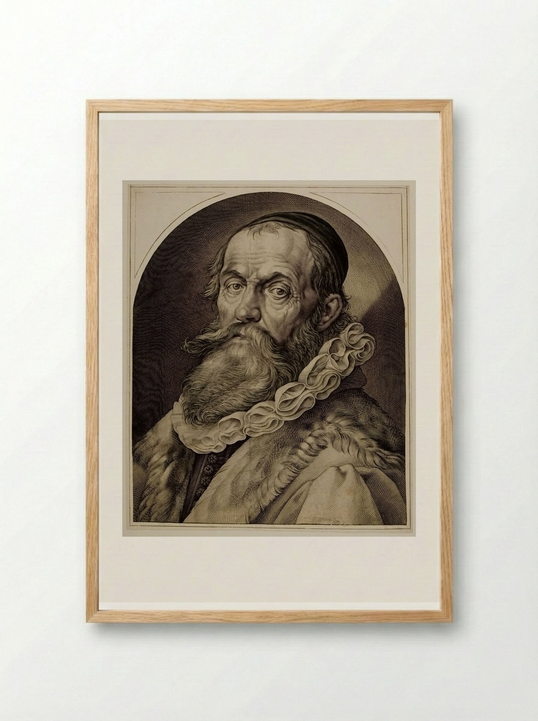 Portrait of Hendrik Goltzius - Jan Harmensz. Muller - Framed Print Wood