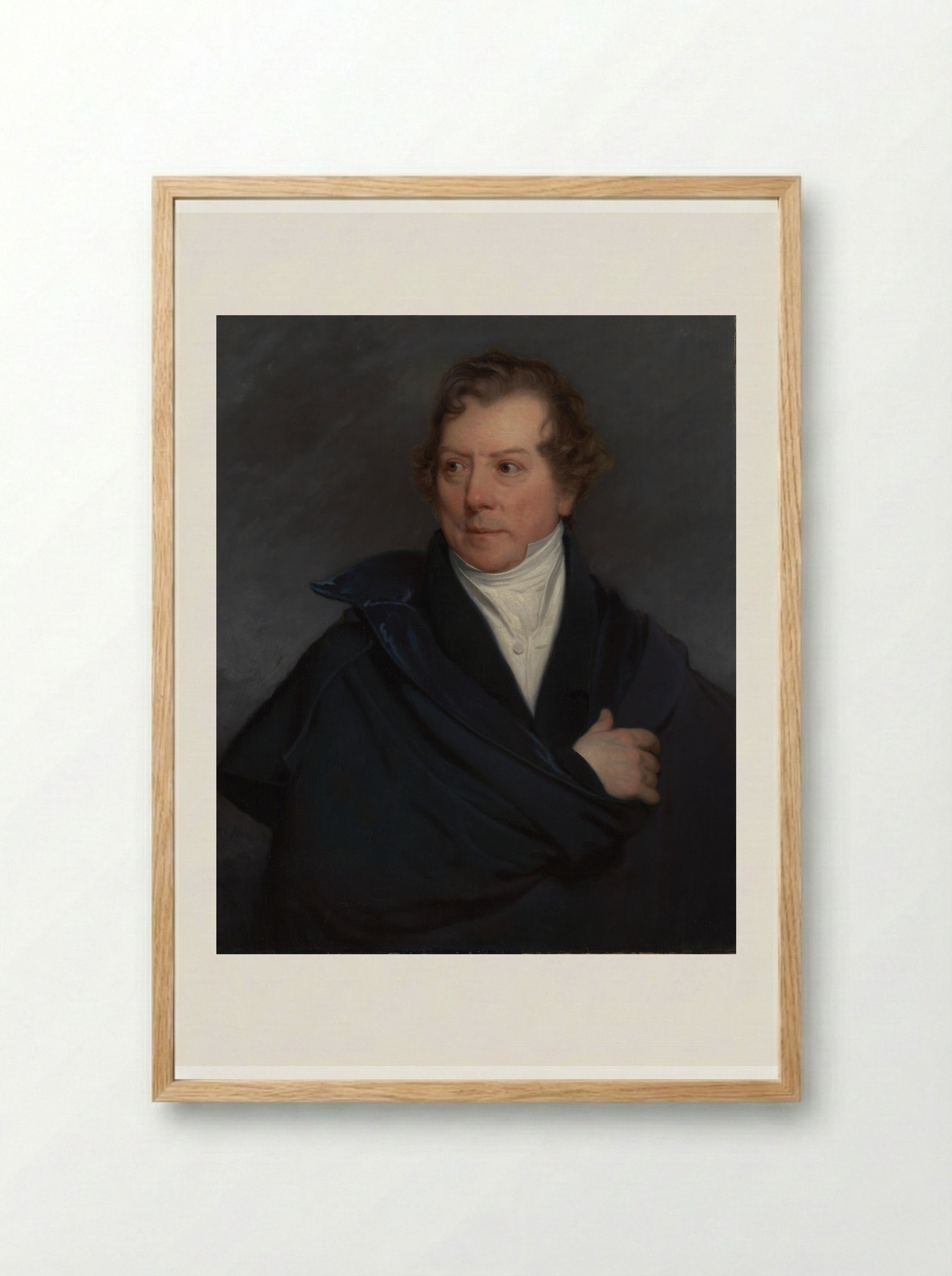 Portrait of Hendrik Voogd - Charles Howard Hodges - Framed Print Wood