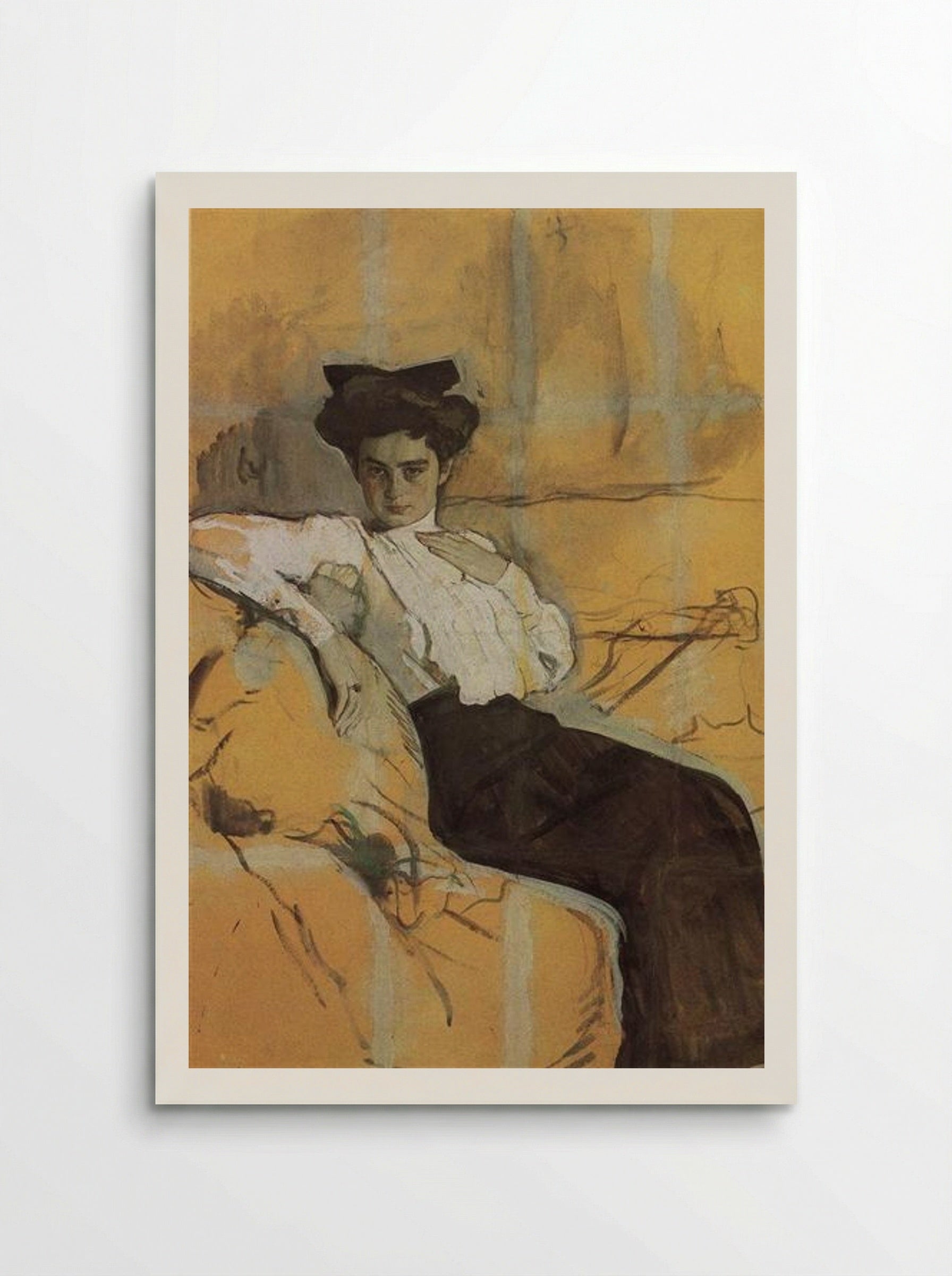 Portrait of Henrietta Girshman - Valentin Serov - Poster