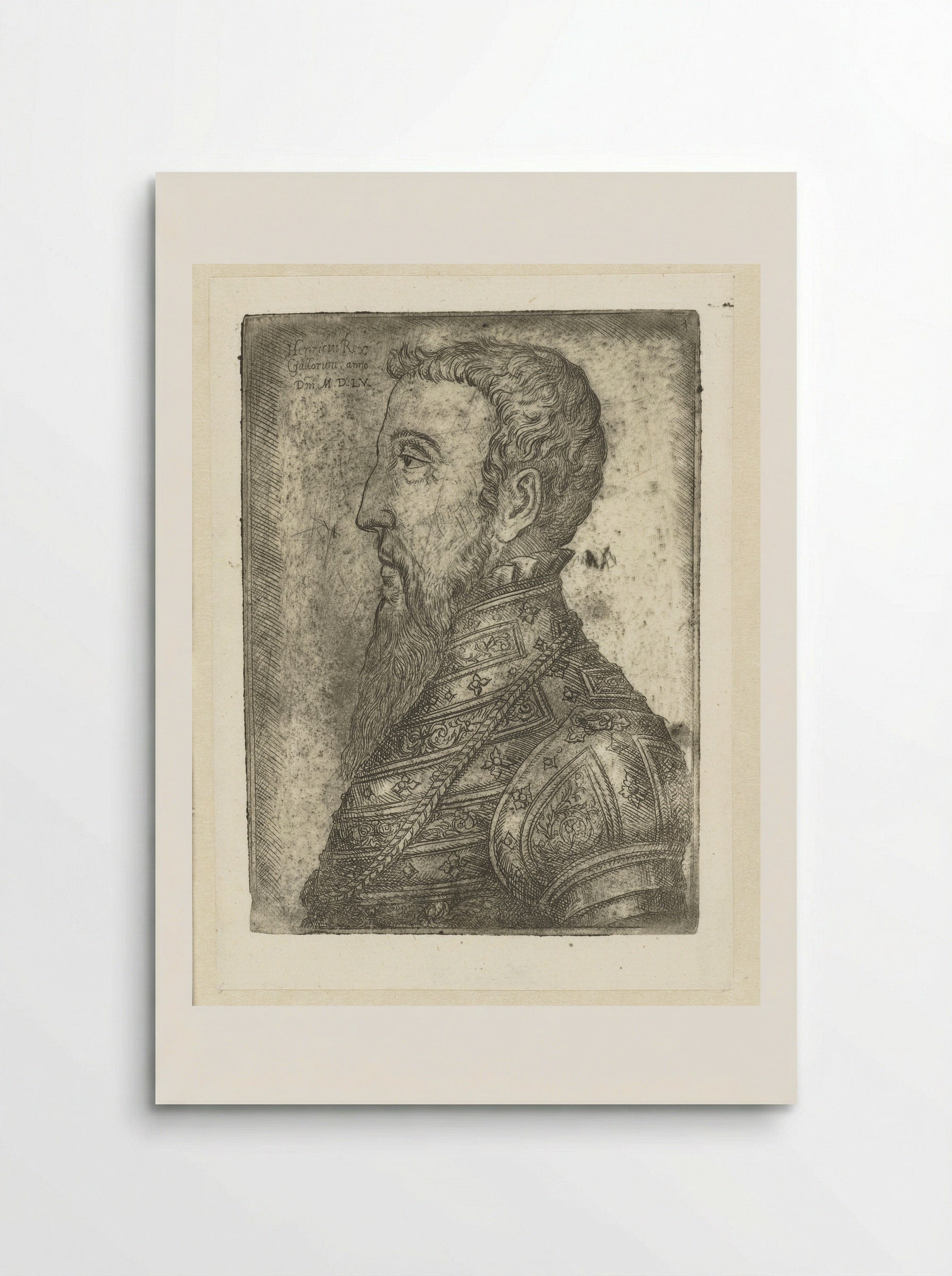 Portrait of Henry II of France - Jan Cornelisz Vermeyen - Poster