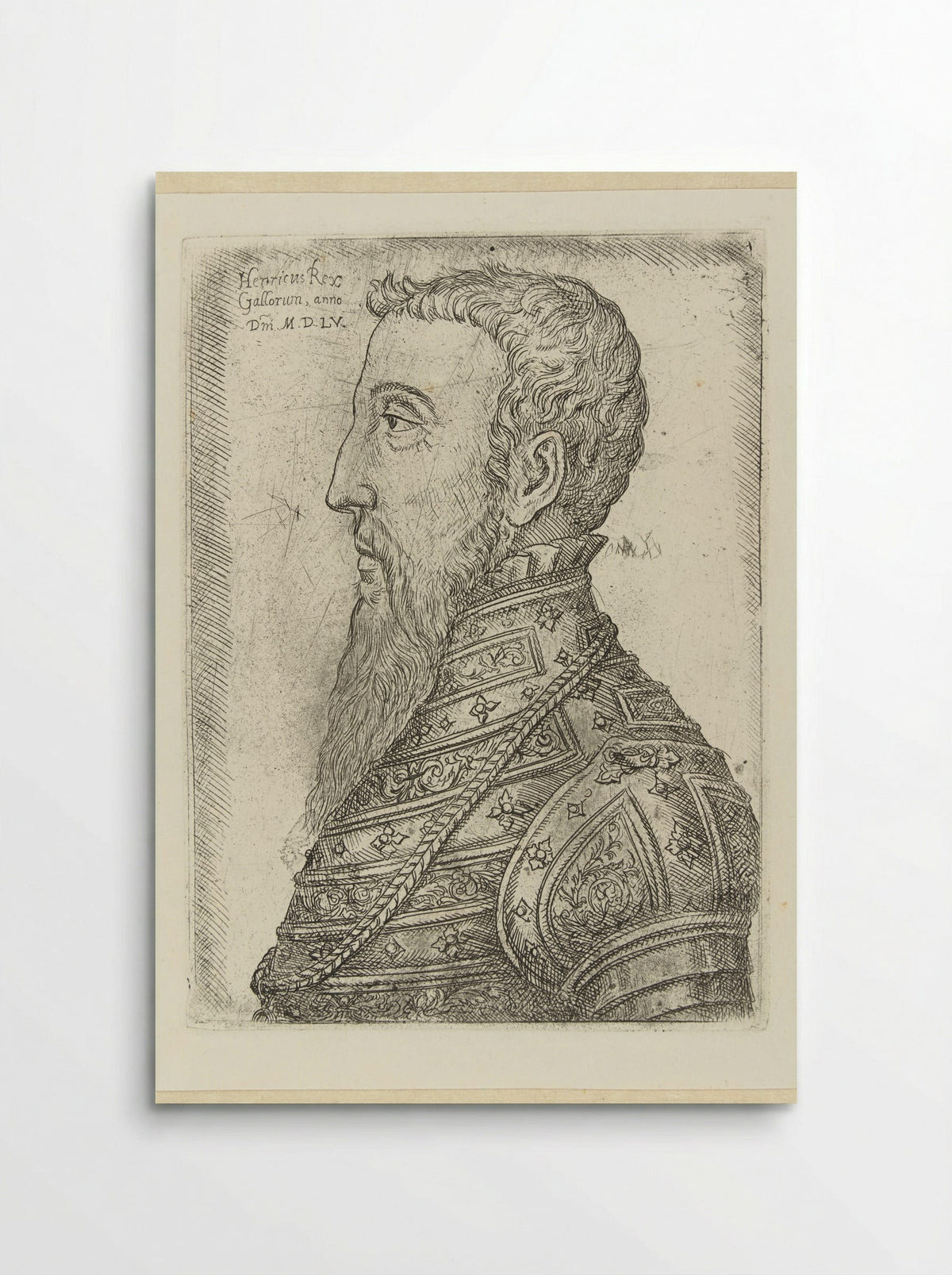 Portrait of Henry II of France - Jan Cornelisz. Vermeyen - Poster