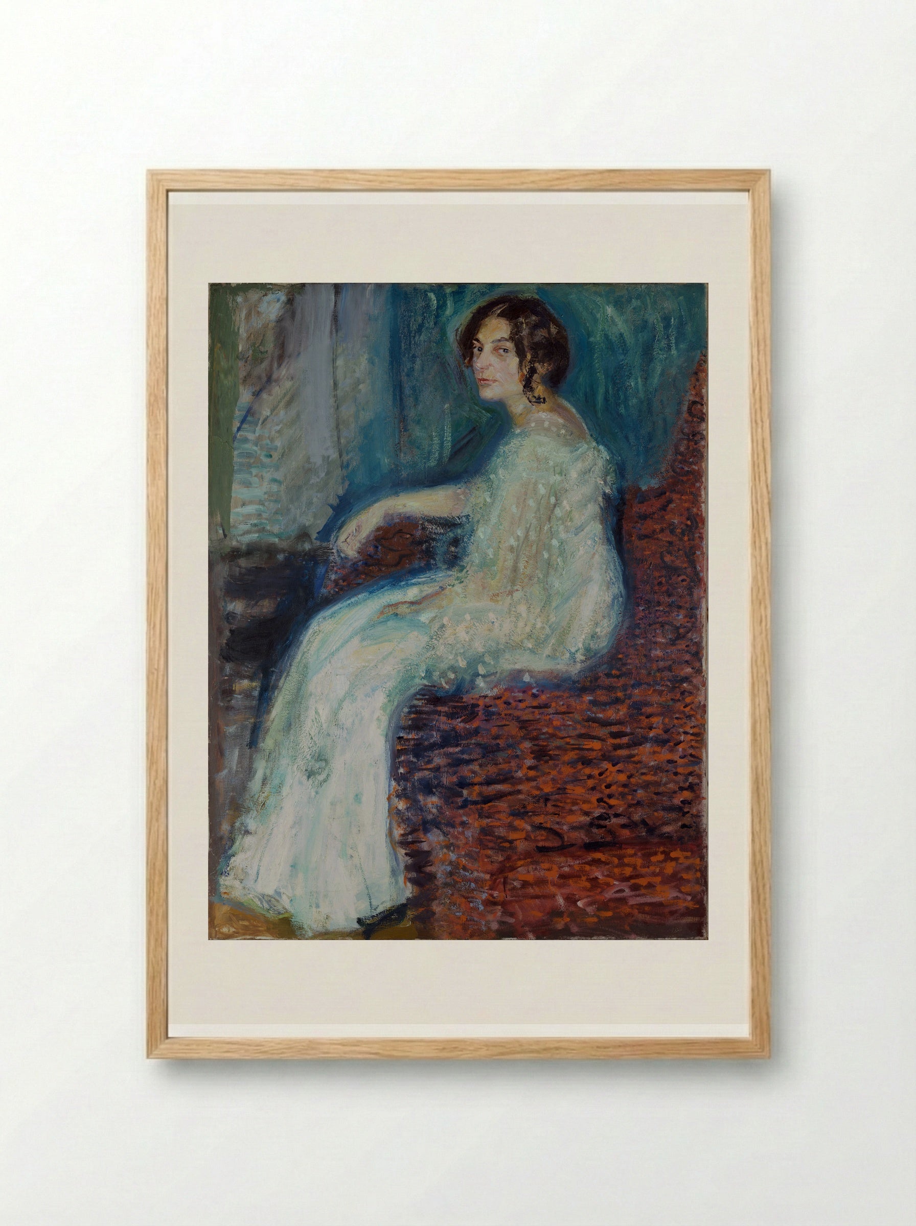 Portrait of Henryka Cohn - Richard Gerstl - Framed Print Wood