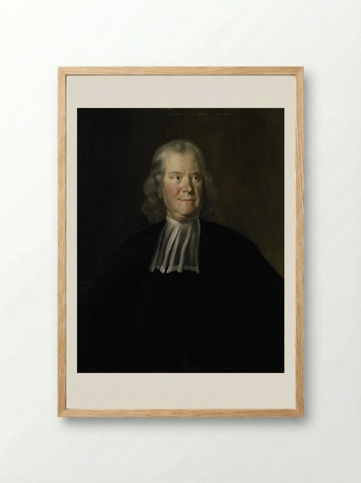 Portrait of Hermanus Boerhaave - Cornelis Troost - Framed Print Wood