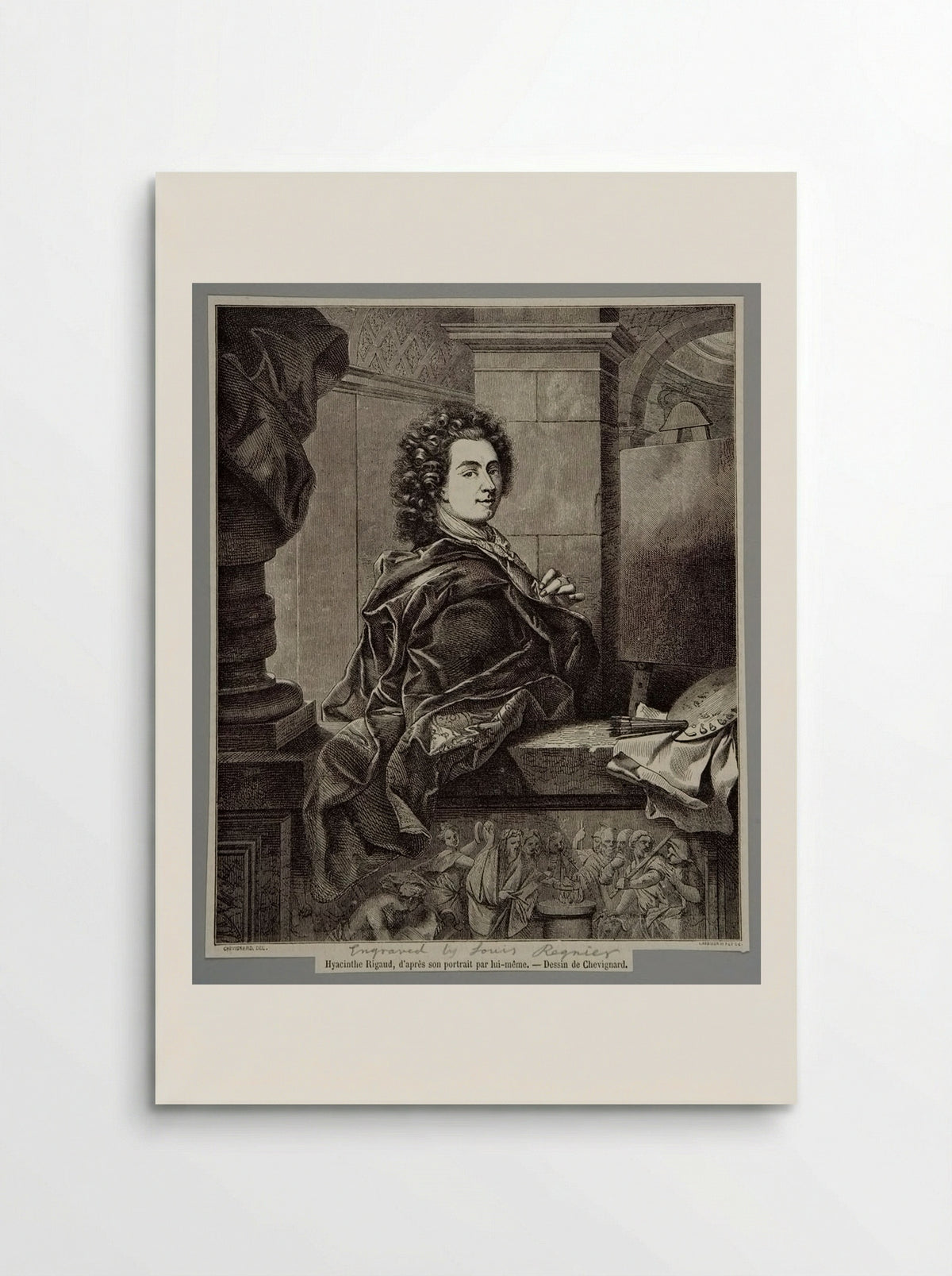 Portrait of Hyacinthe Rigaud - Isidore Désiré Regnier - Poster