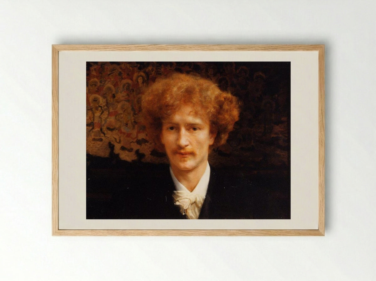 Portrait of Ignacy Jan Paderewski - Sir Lawrence Alma-Tadema - Framed Print Wood