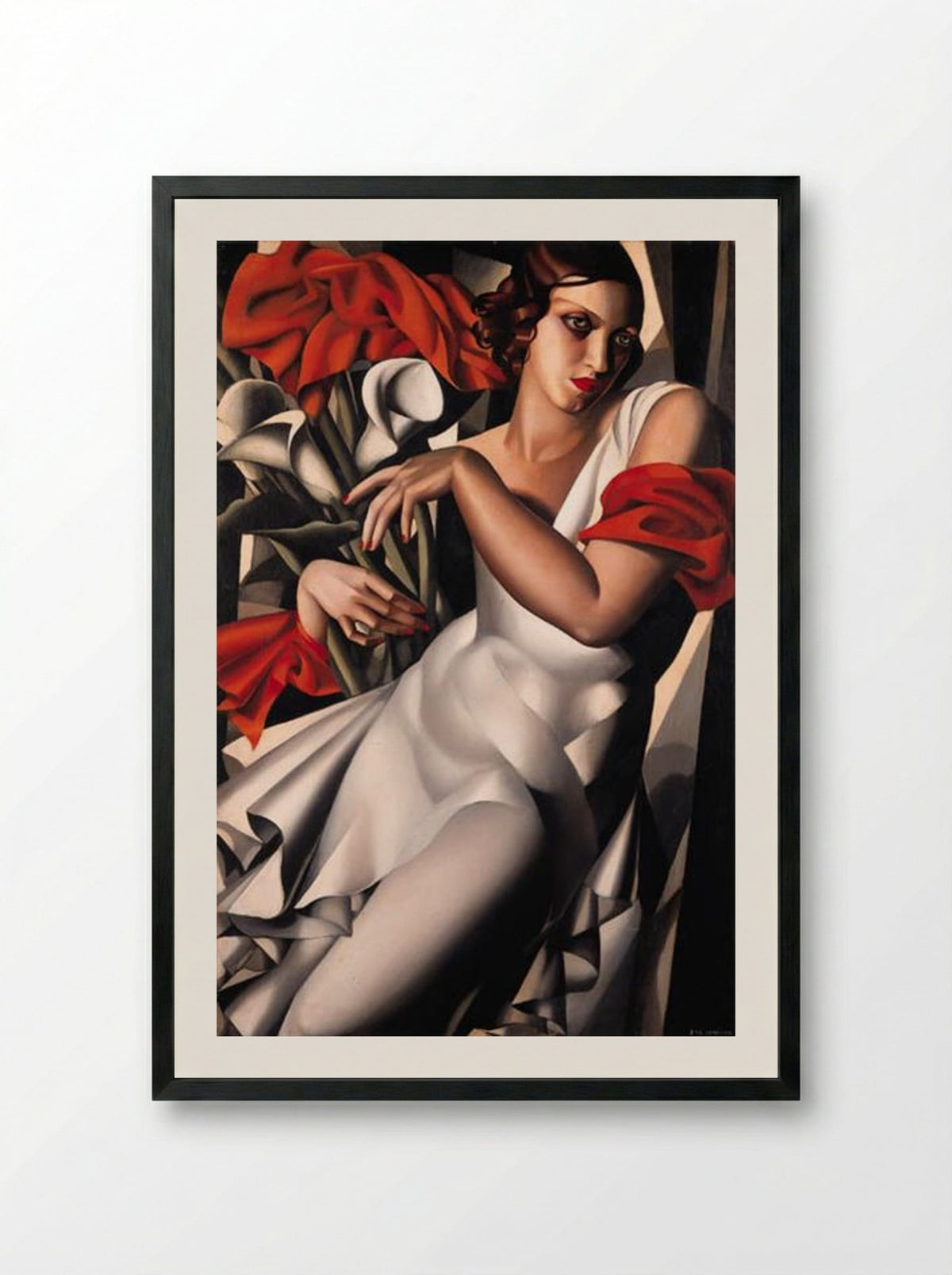 Portrait of Ira P. - Tamara de Lempicka - Framed Print Black