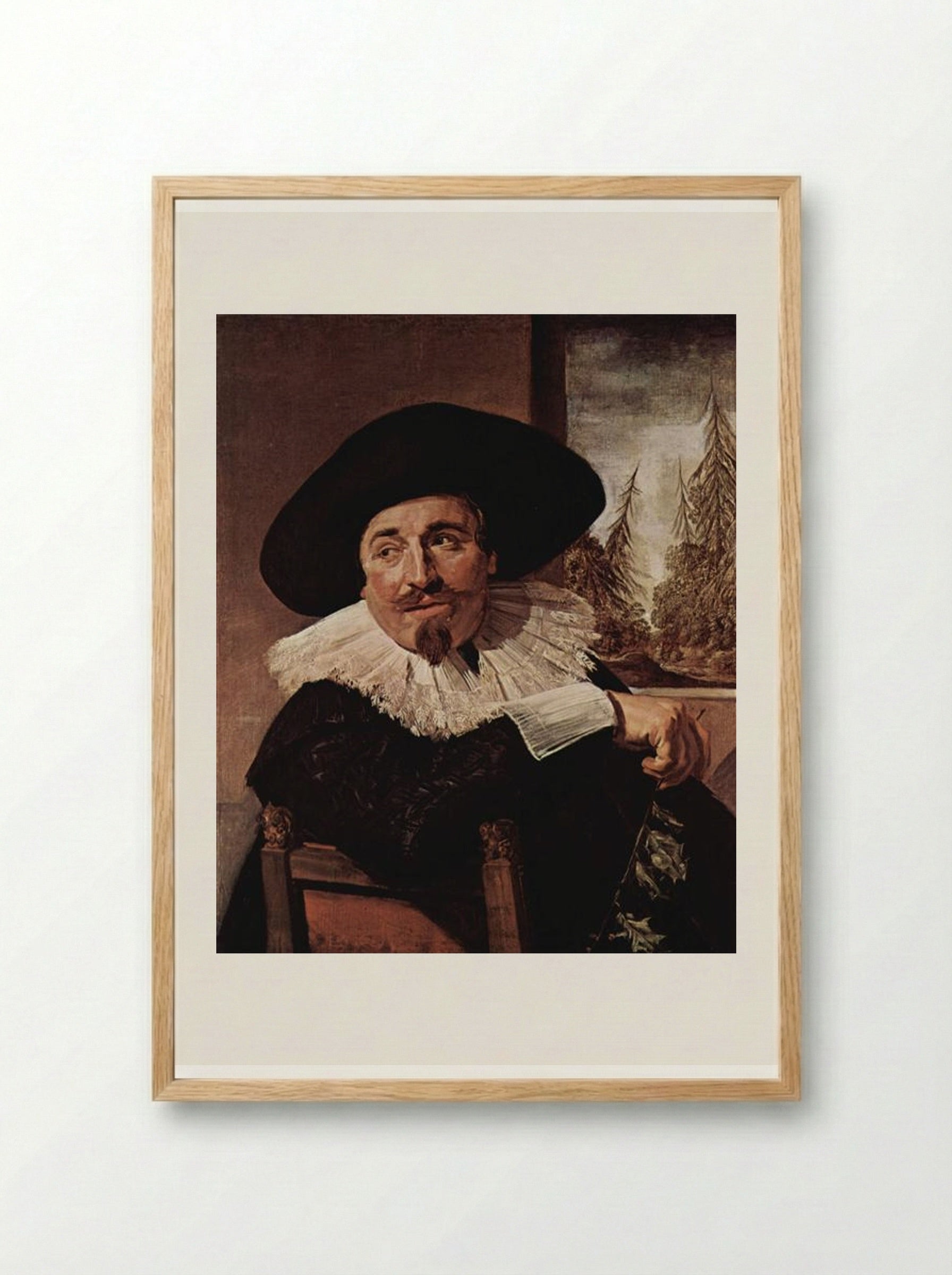 Portrait of Isaak Abrahamsz Massa - Frans Hals - Framed Print Wood
