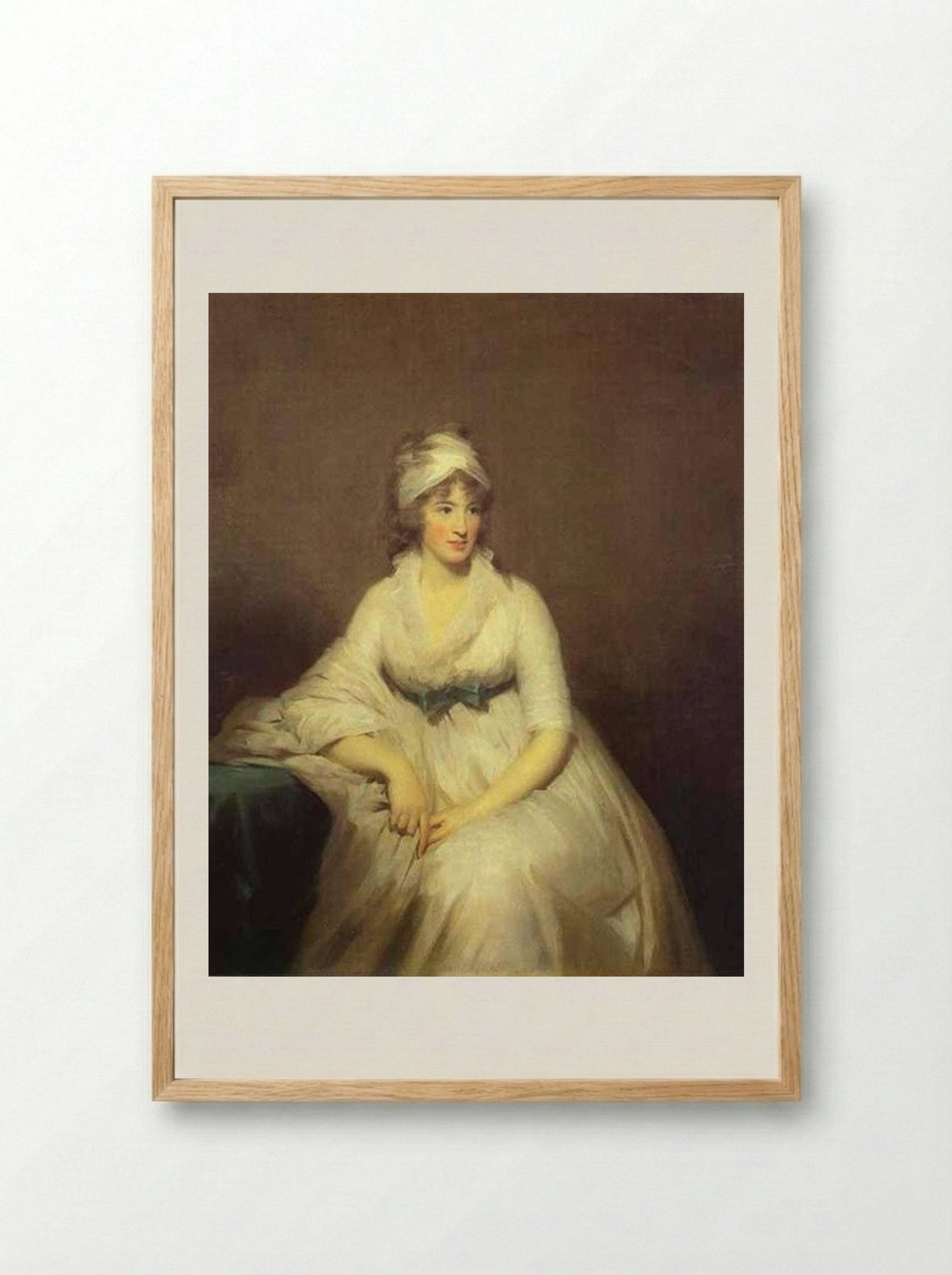 Portrait of Isabella McLeod, Mrs. James Gregory - Henry Raeburn - Framed Print Wood