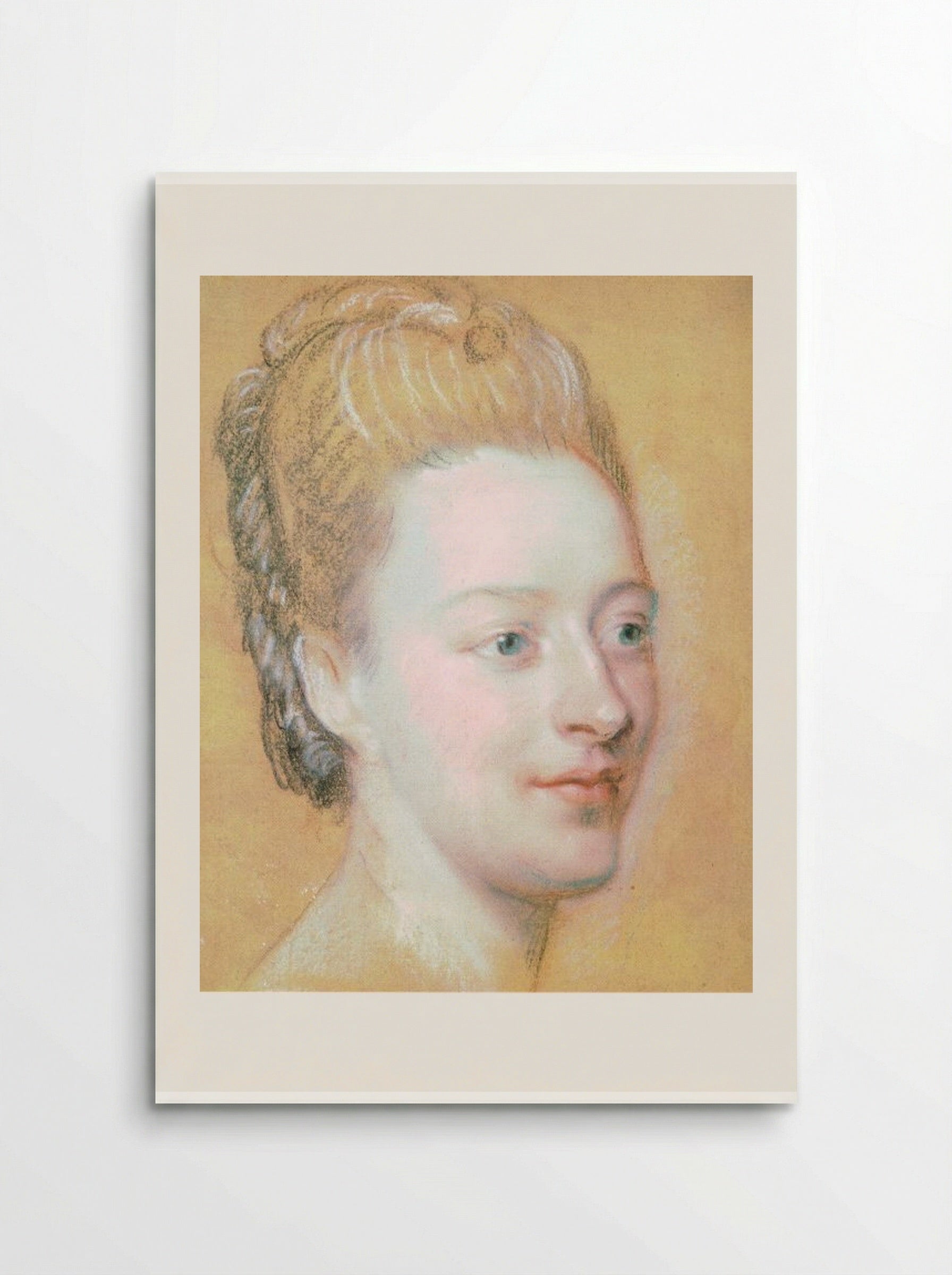 Portrait of Isabelle de Charrière - Maurice Quentin de La Tour - Poster