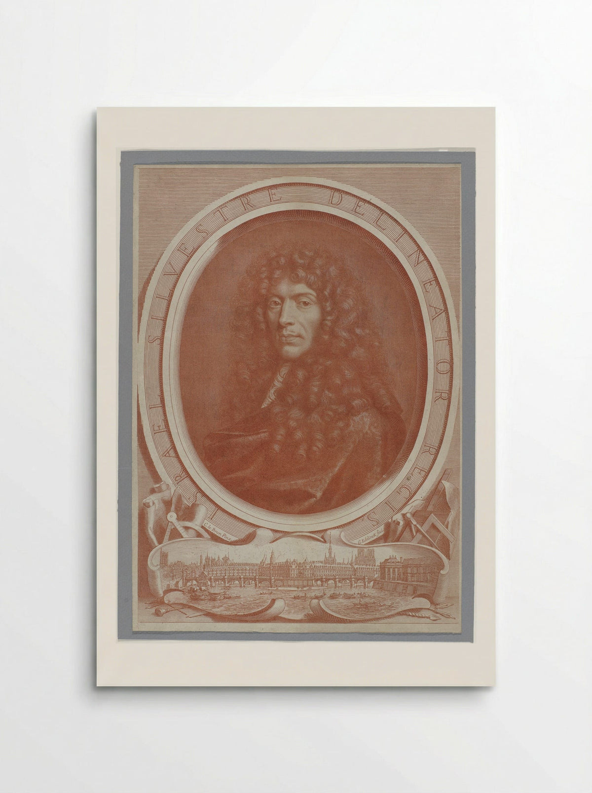 Portrait of Israël Silvestre - Gérard Edelinck - Poster