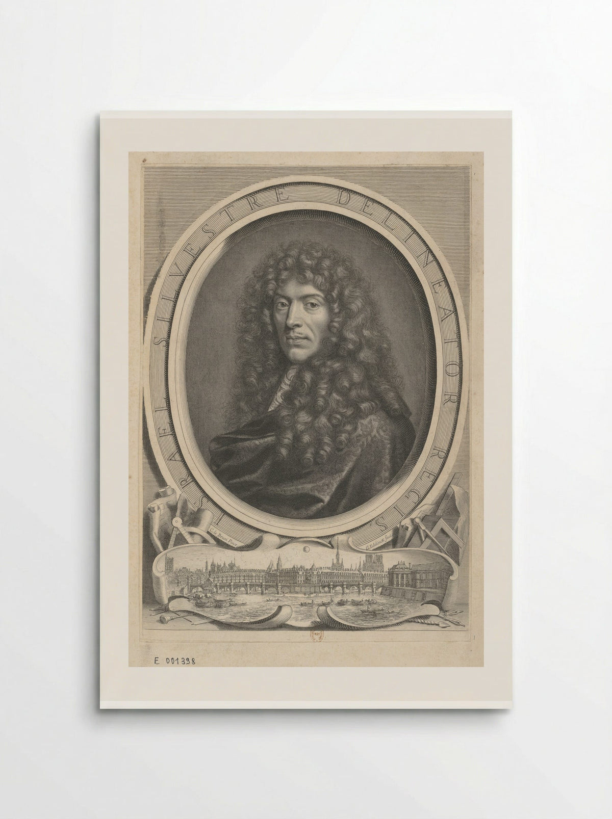 Portrait of Israël Silvestre - Gérard Edelinck - Poster