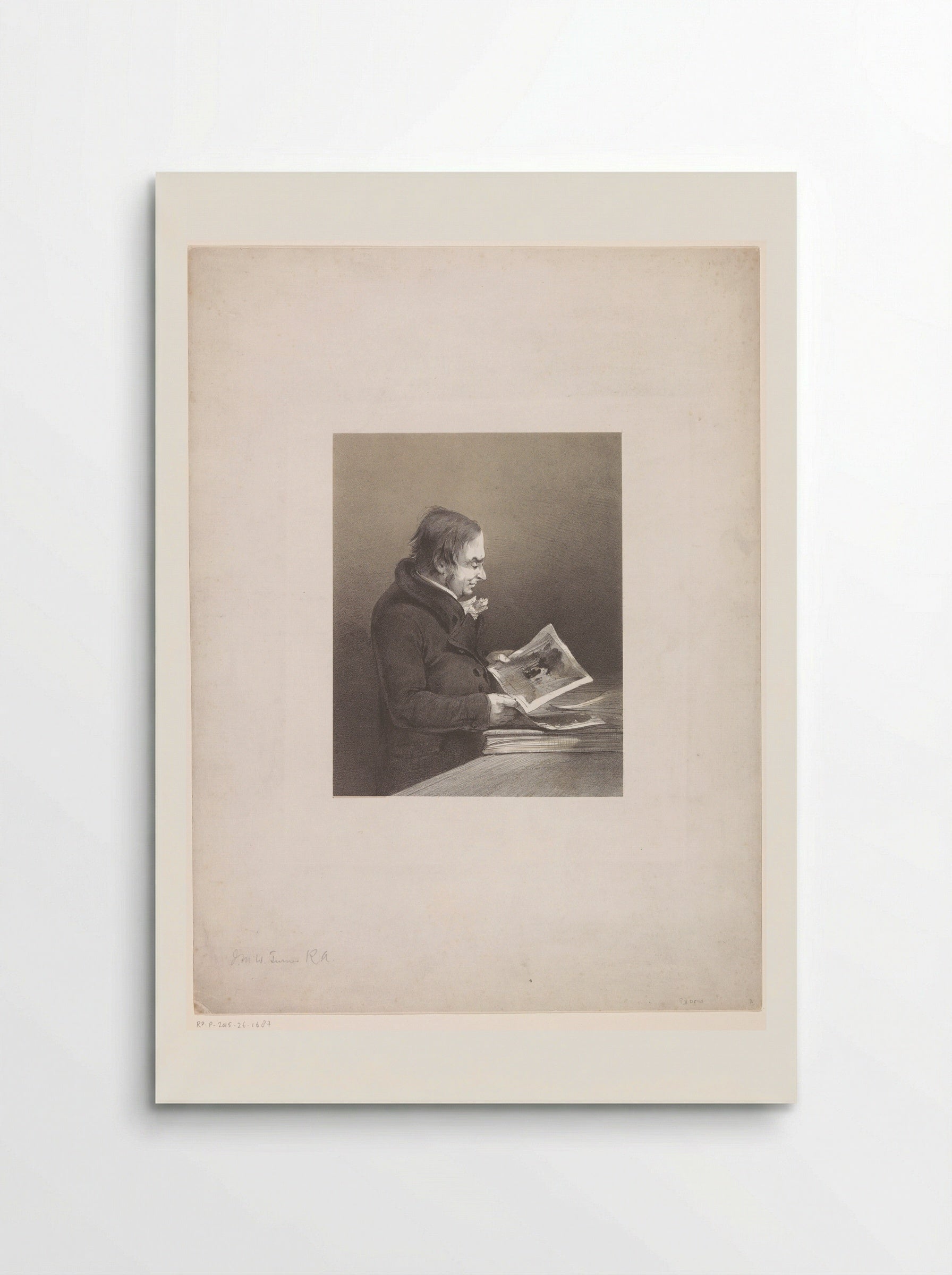 Portrait of J.M.W. Turner - Louis Haghe - Poster