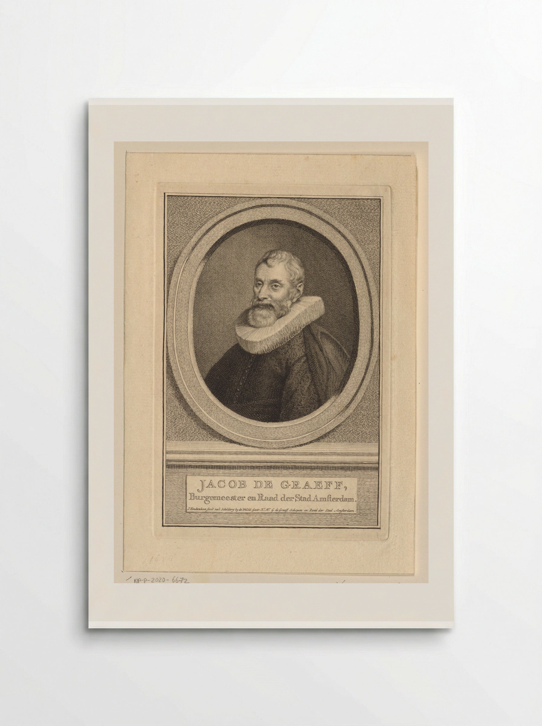 Portrait of Jacob Dirksz. de Graeff - Jacob Houbraken - Poster