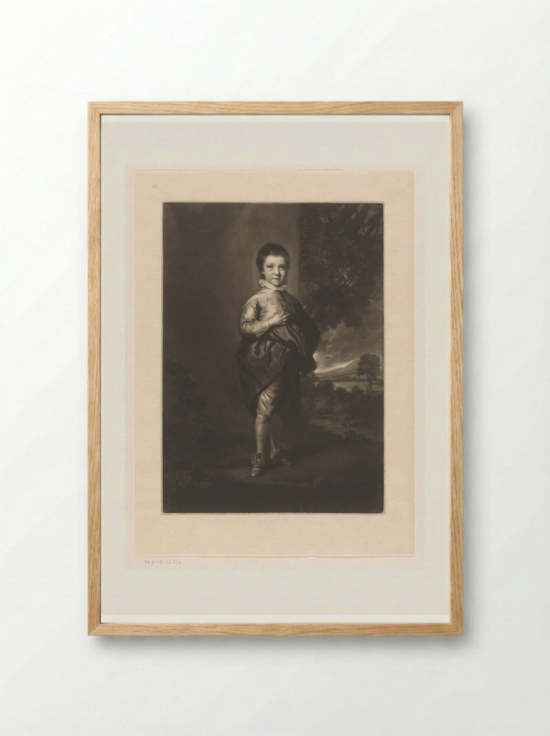 Portrait of Jacob Pleydell-Bouverie - James McArdell - Framed Print Wood