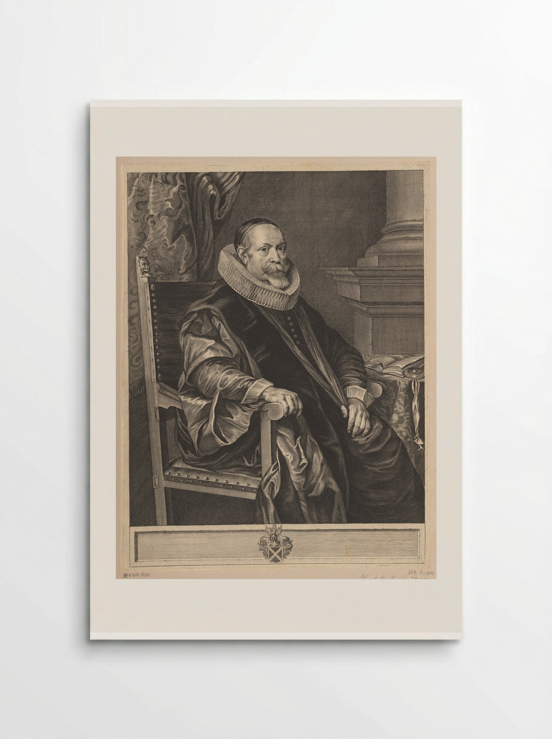Portrait of Jacob Roelants - Paulus Pontius - Poster