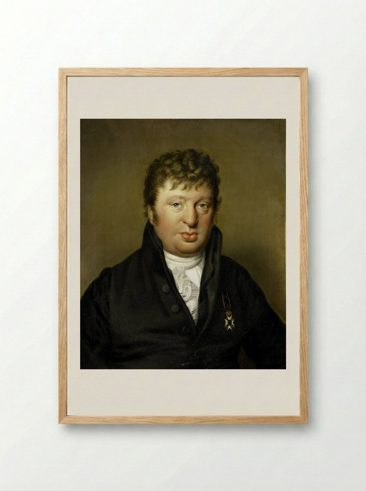 Portrait of Jacobus Scheltema - Wilhelmina Geertruida van Idsinga - Framed Print Wood