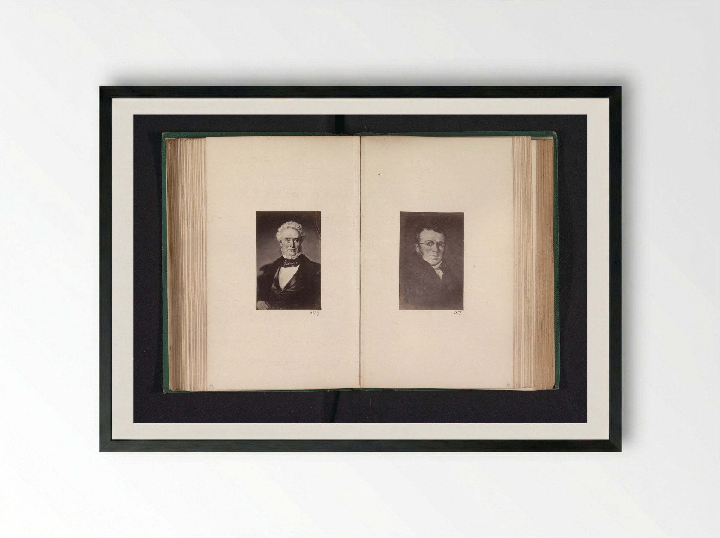 Portrait of James Buchanan - Thomas Annan - Framed Print Black