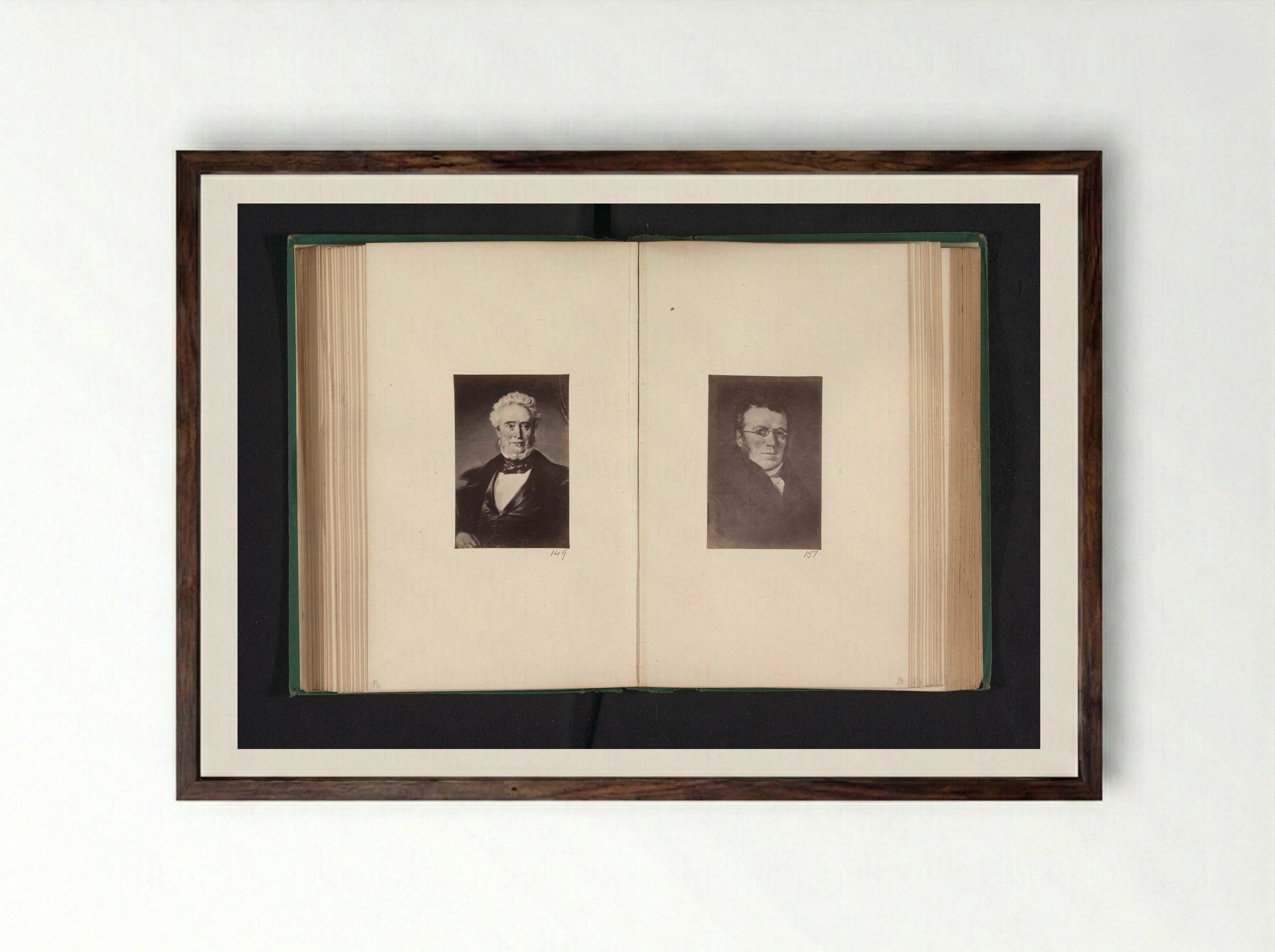 Portrait of James Cleland - Thomas Annan - Framed Print Dark Wood