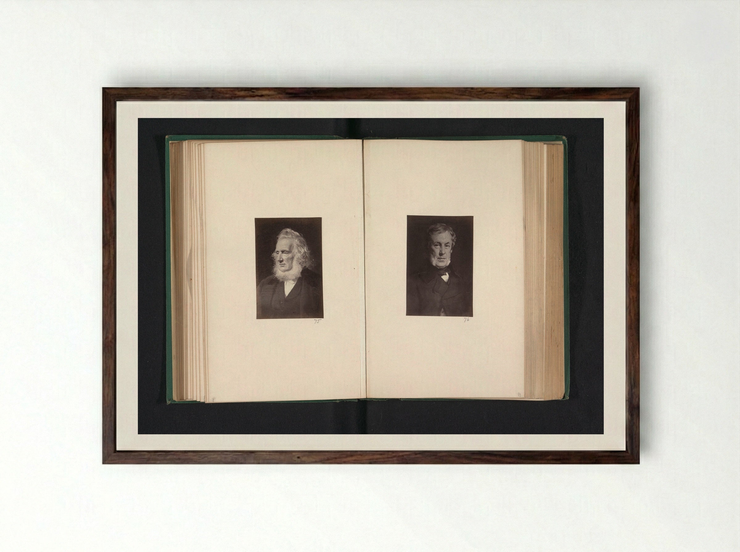 Portrait of James Stevenson - Thomas Annan - Framed Print Dark Wood