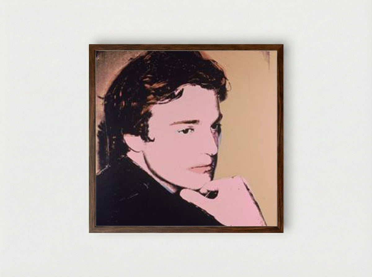 Portrait of Jamie Wyeth - Andy Warhol - Framed Print Dark Wood