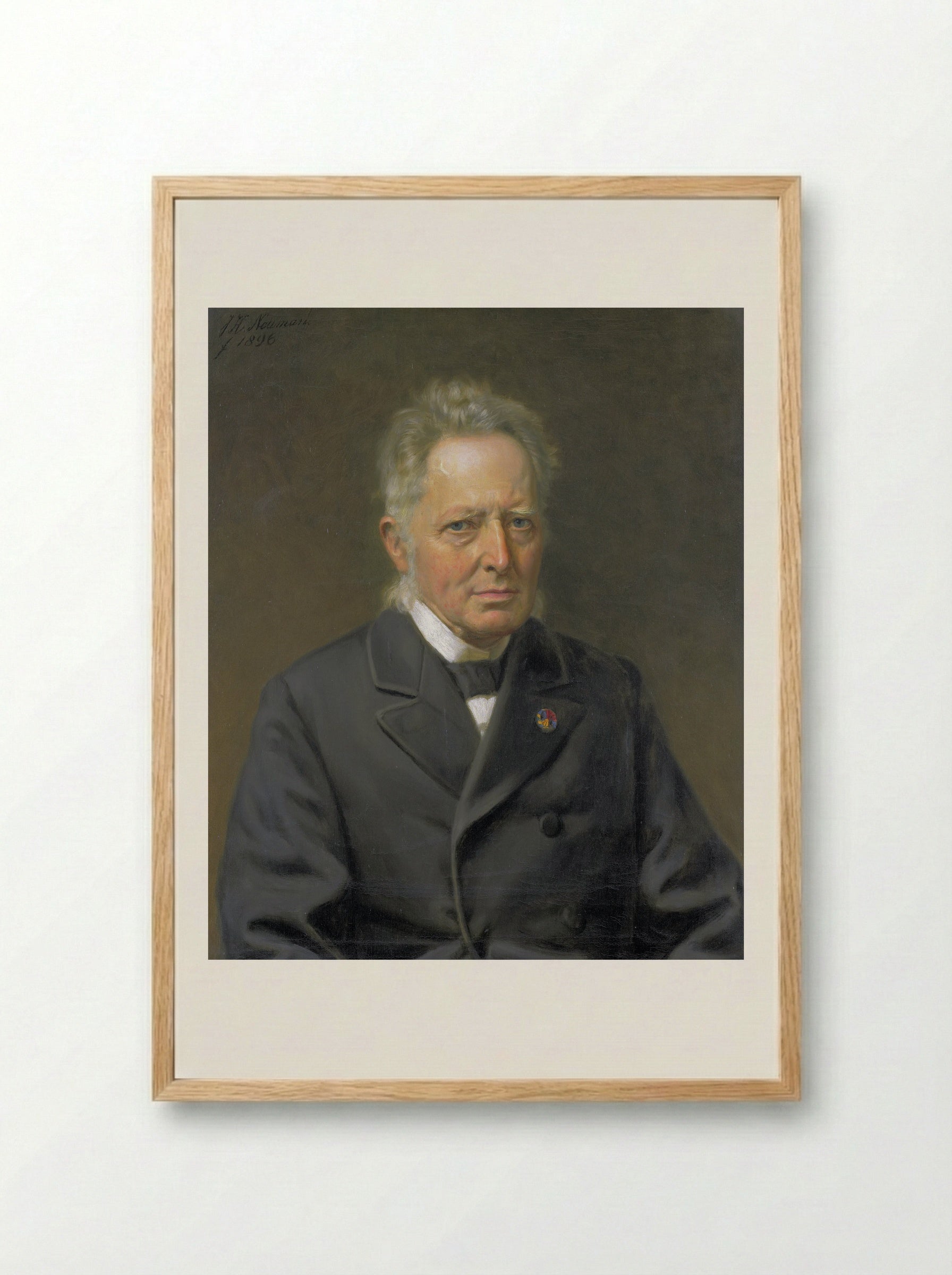 Portrait of Jan Heemskerk Azn - Jan Hendrik Neuman - Framed Print Wood