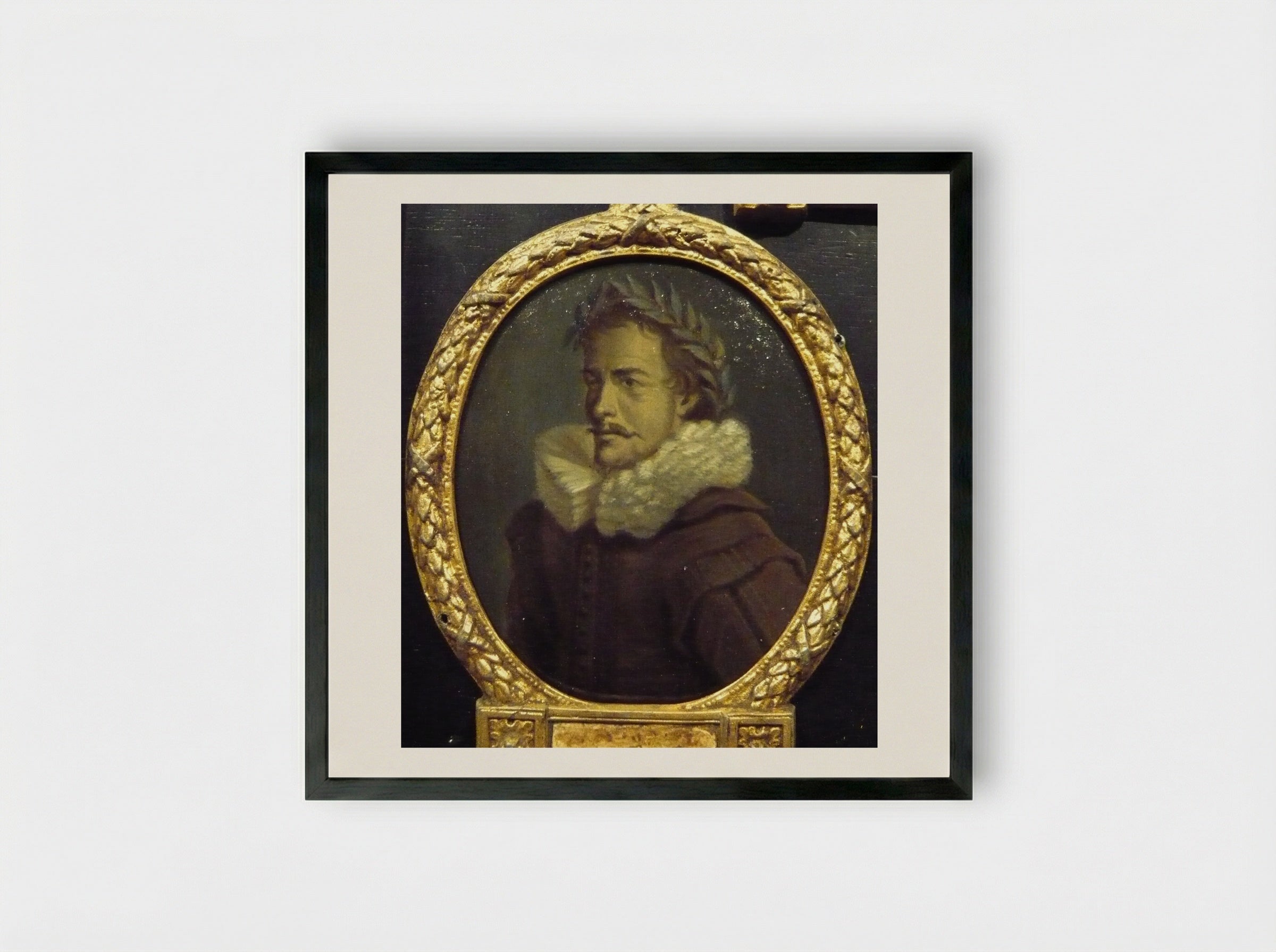Portrait of Jan Jansz Starter - Arnoud van Halen - Framed Print Black