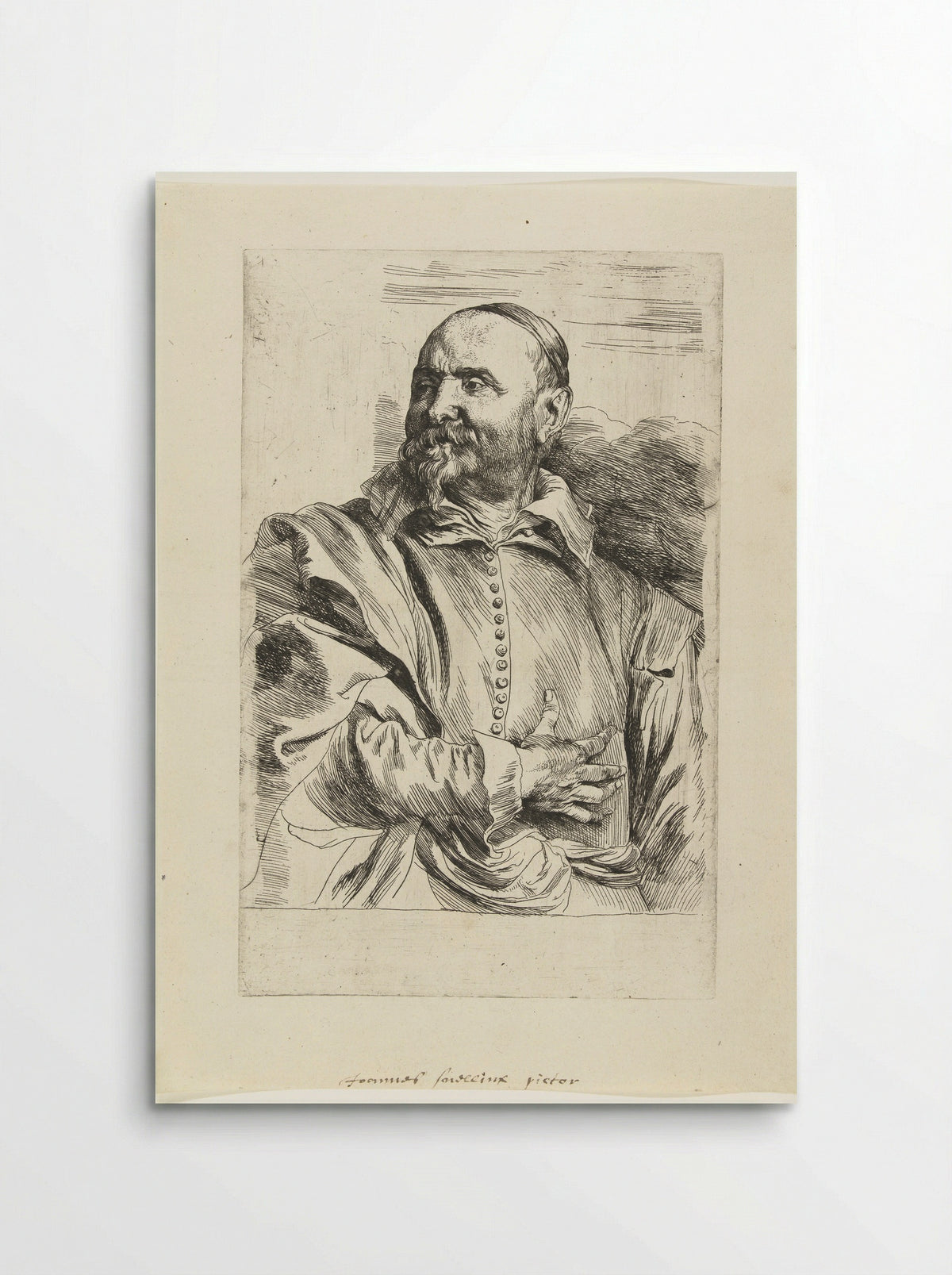 Portrait of Jan Snellinck - Anthony van Dyck - Poster
