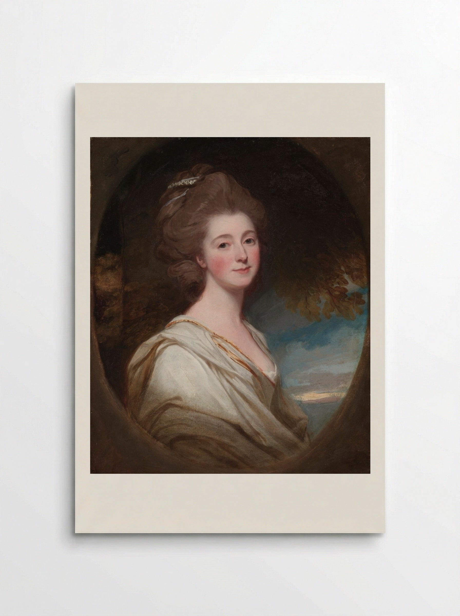Portrait of Jane Hoskyns - George Romney - Poster