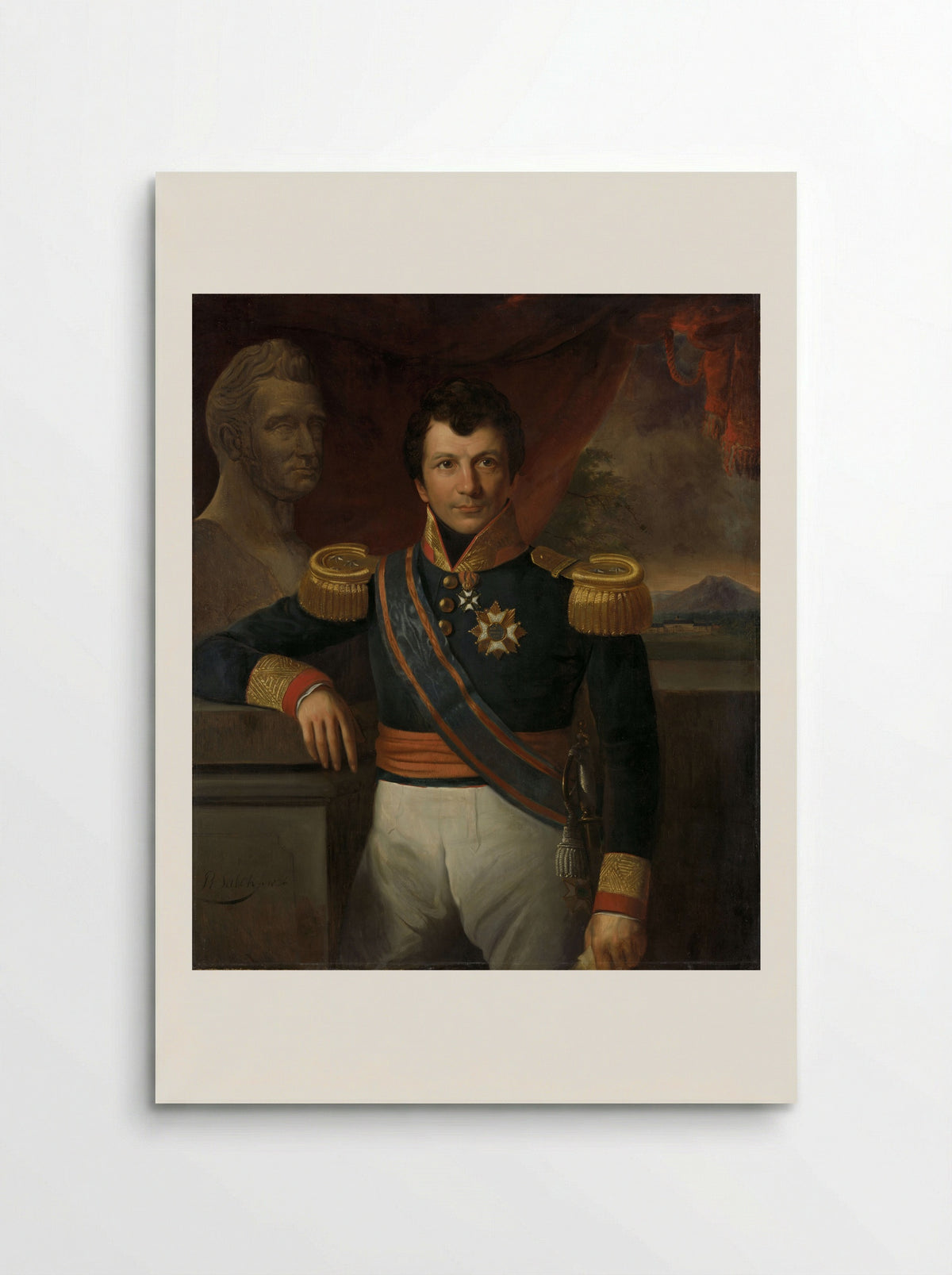 Portrait of Jean Chrétien Baud - Raden Saleh - Poster