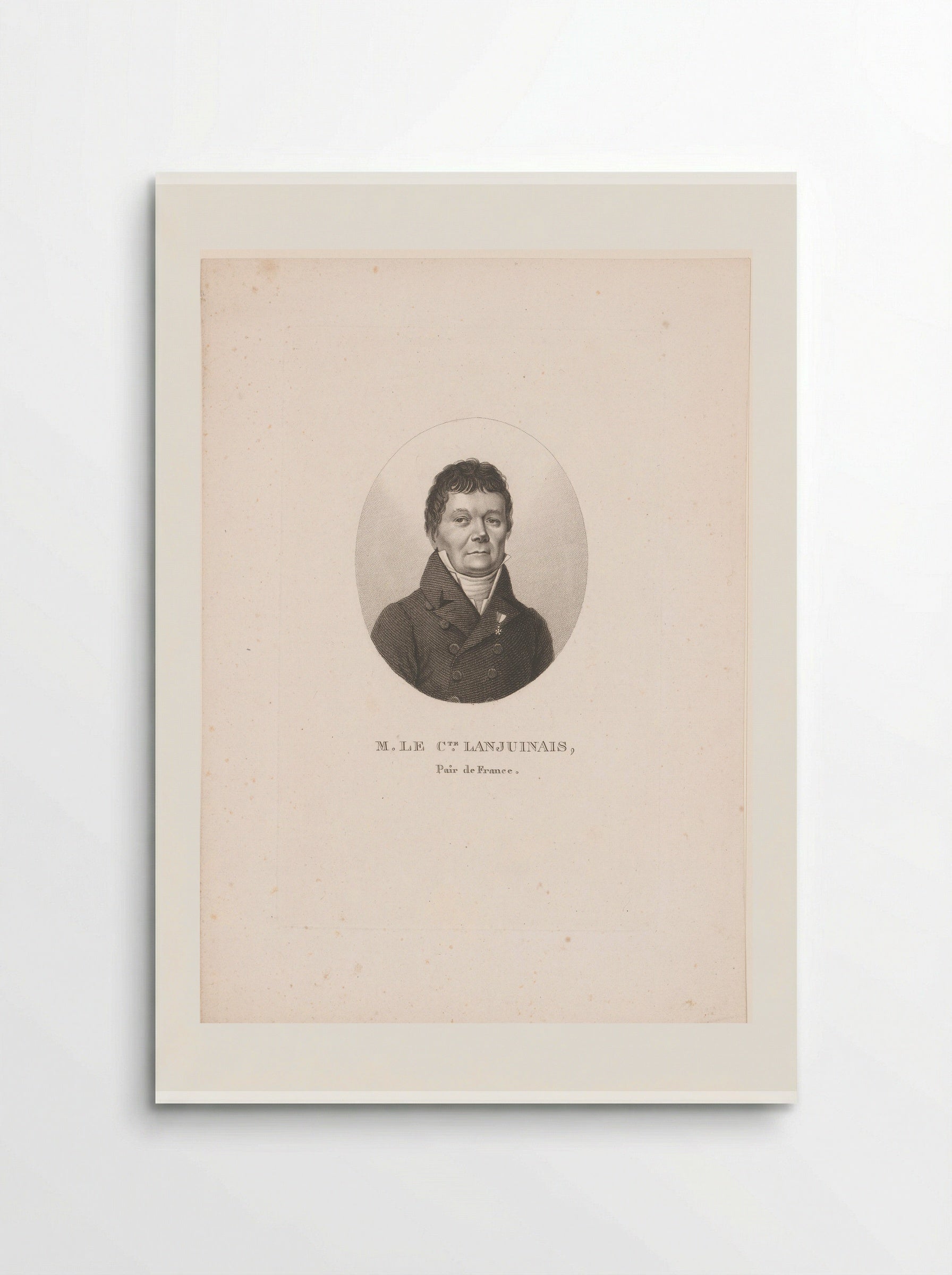 Portrait of Jean-Denis Lanjuinais - Ambroise Tardieu - Poster