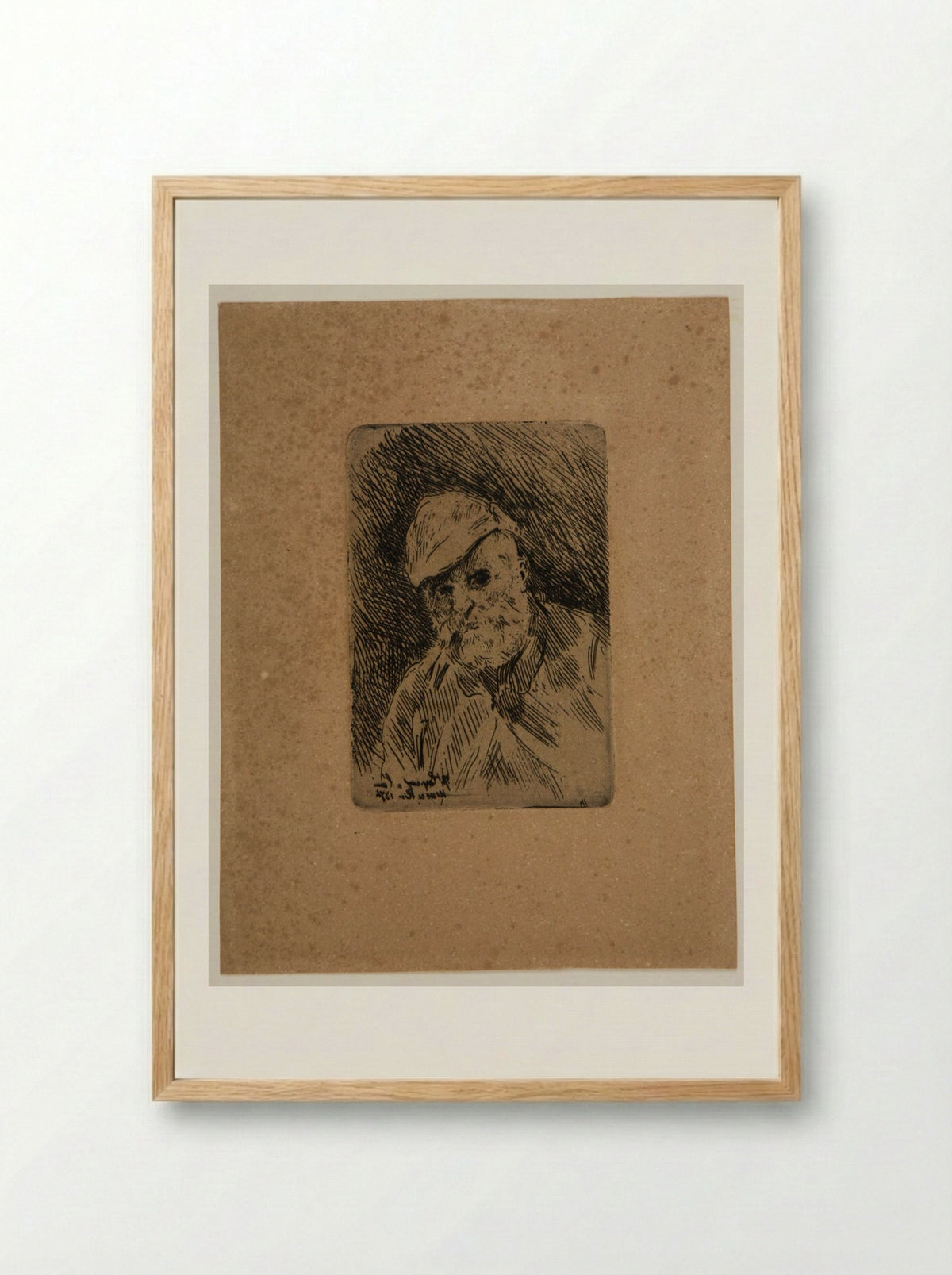 Portrait of Jean-Esprit Marcellin - Jean-Baptiste Carpeaux - Framed Print Wood