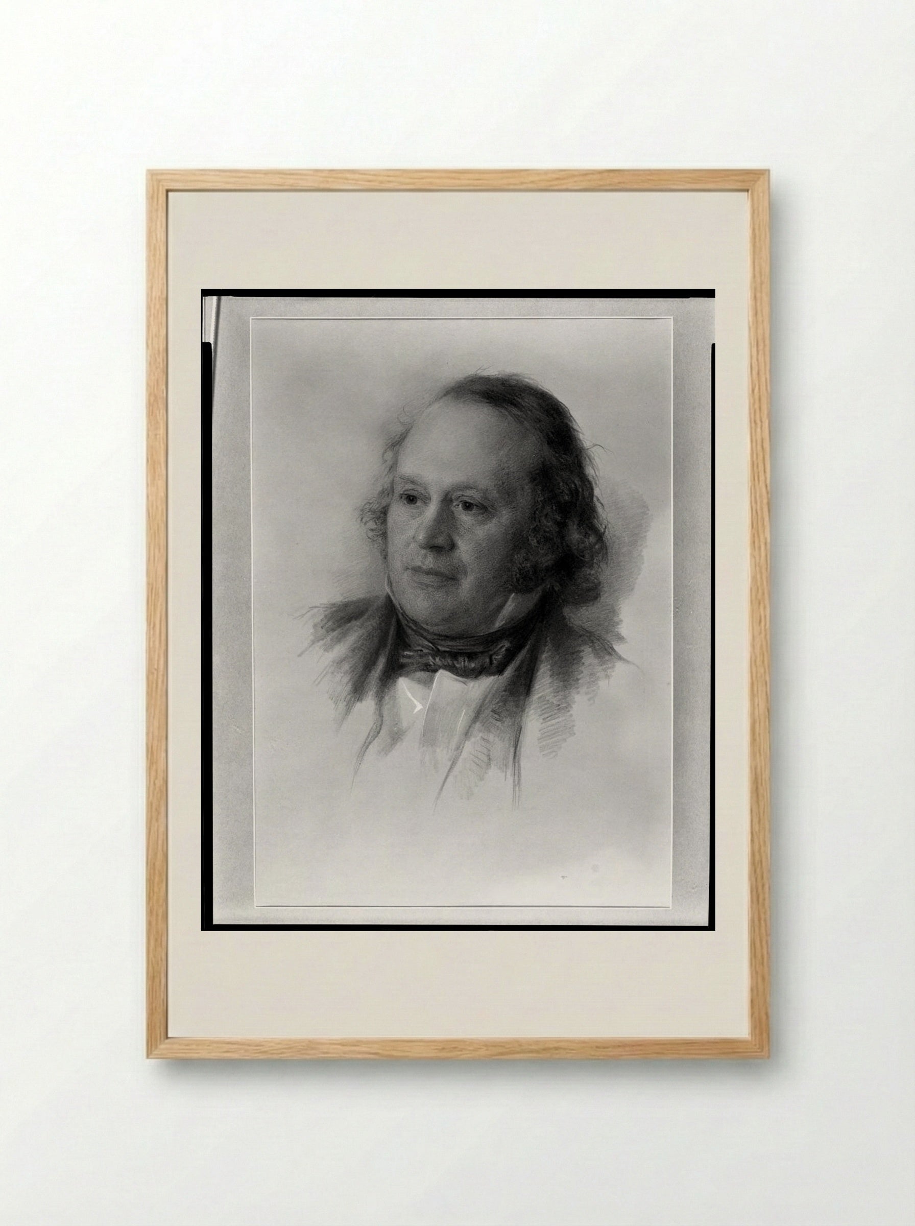 Portrait of Jean-Louis-Rodolphe Agassiz - William Morris Hunt - Framed Print Wood