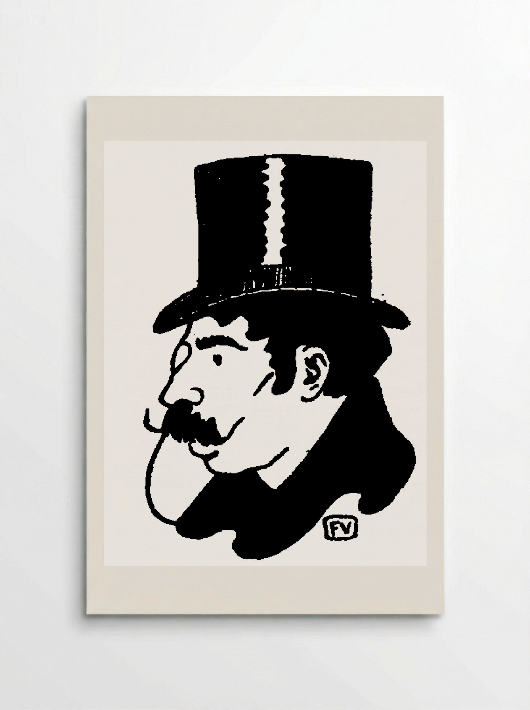 Portrait of Jean Moréas - Félix Vallotton - Poster