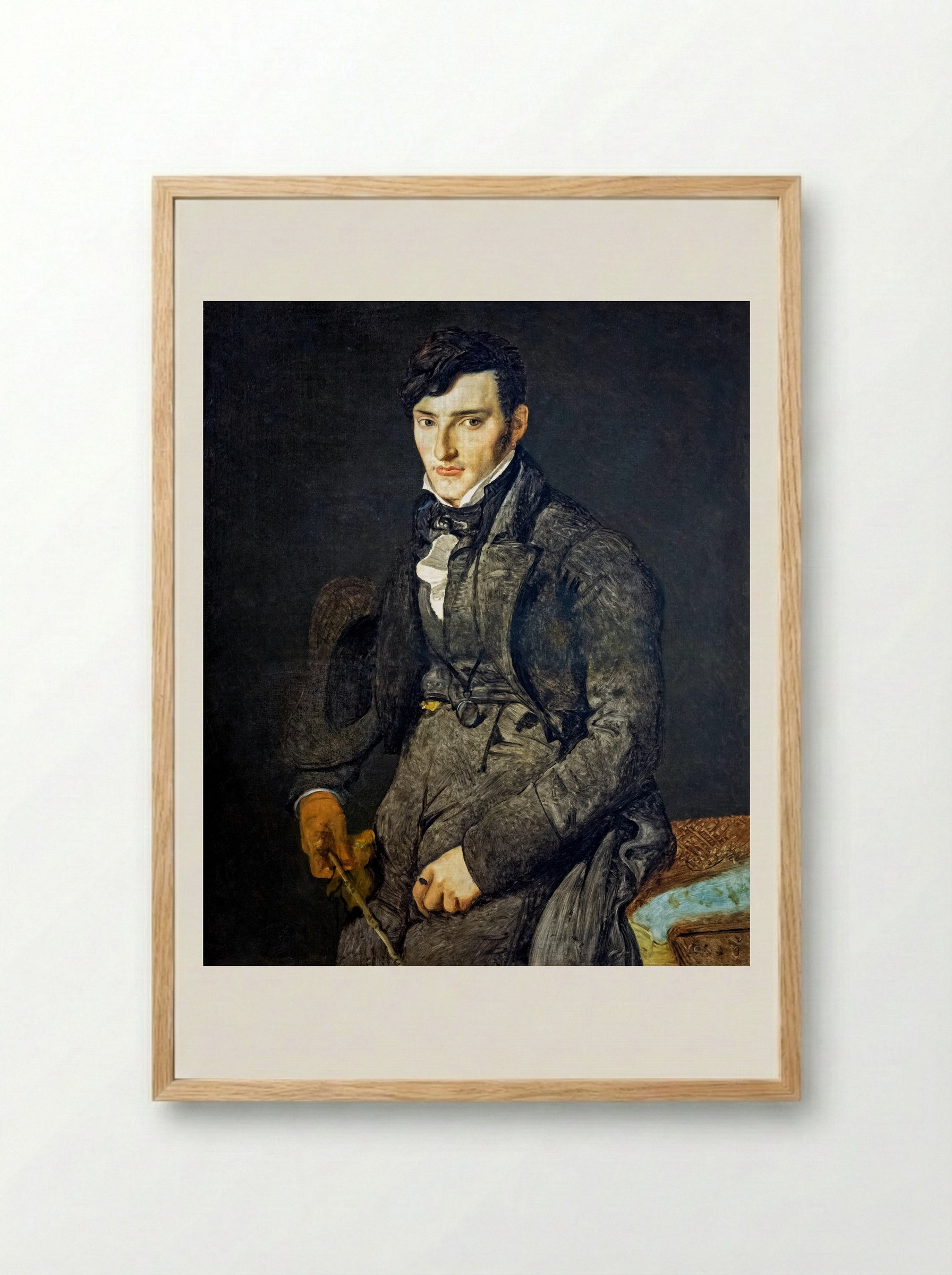Portrait of Jean-Pierre-Francois Gilibert - Jean Auguste Dominique Ingres - Framed Print Wood