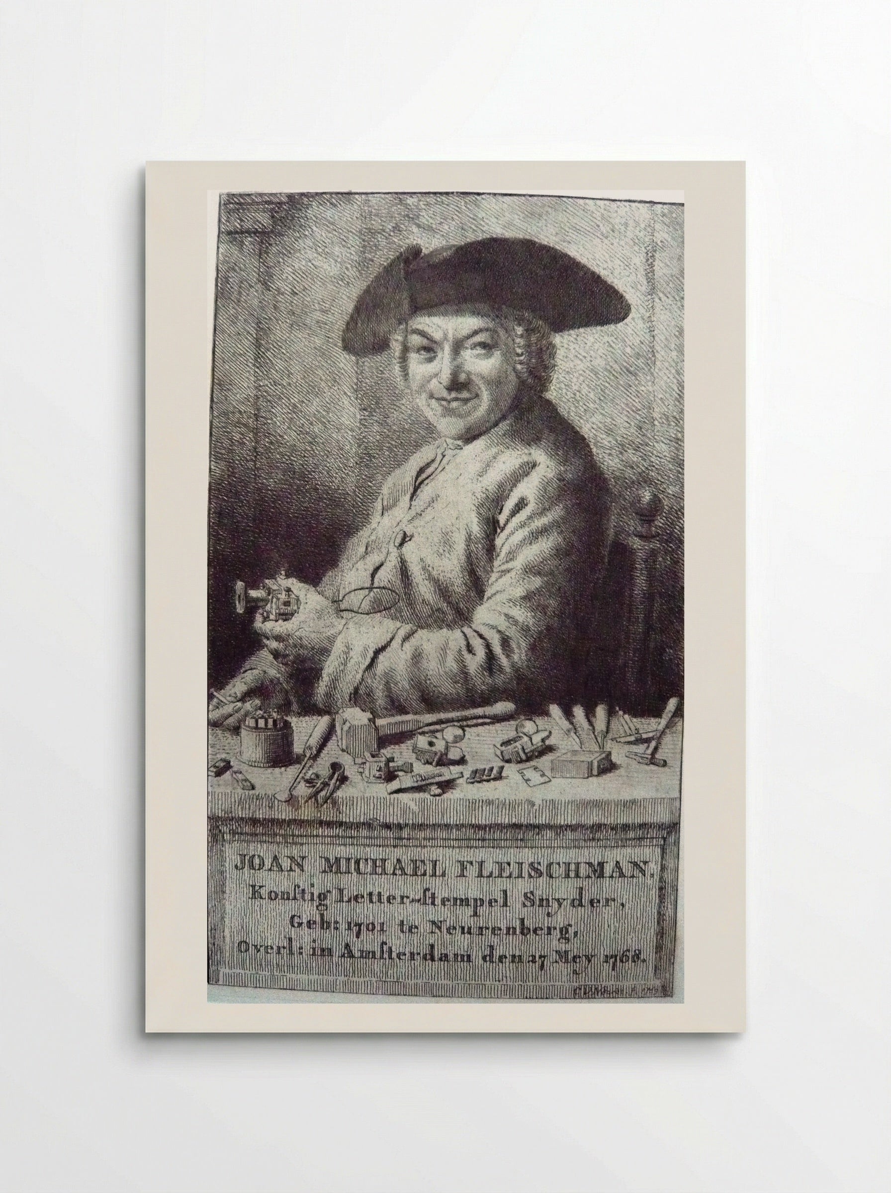 Portrait of Joan Michael Fleischman - Cornelis van Noorde - Poster