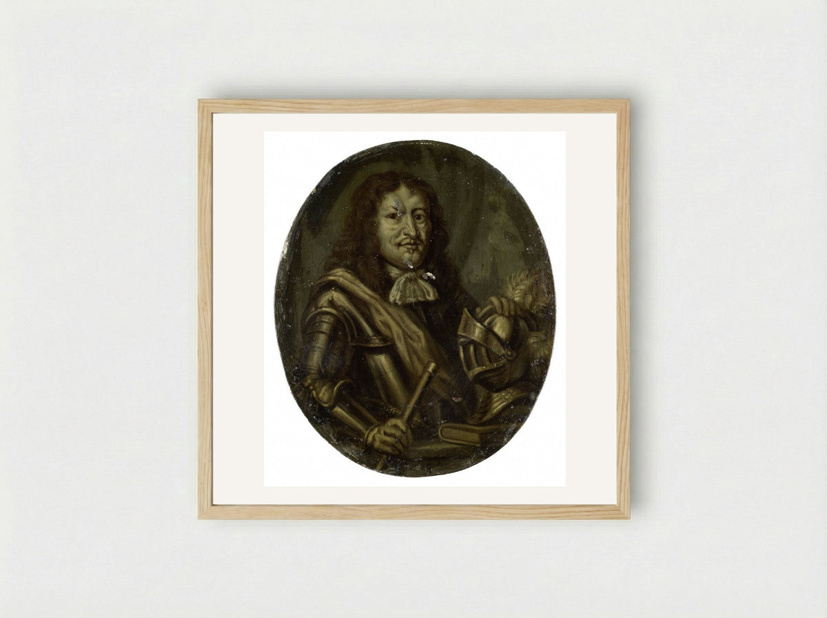 Portrait of Joan van Paffenrode - Arnoud van Halen - Framed Print Wood