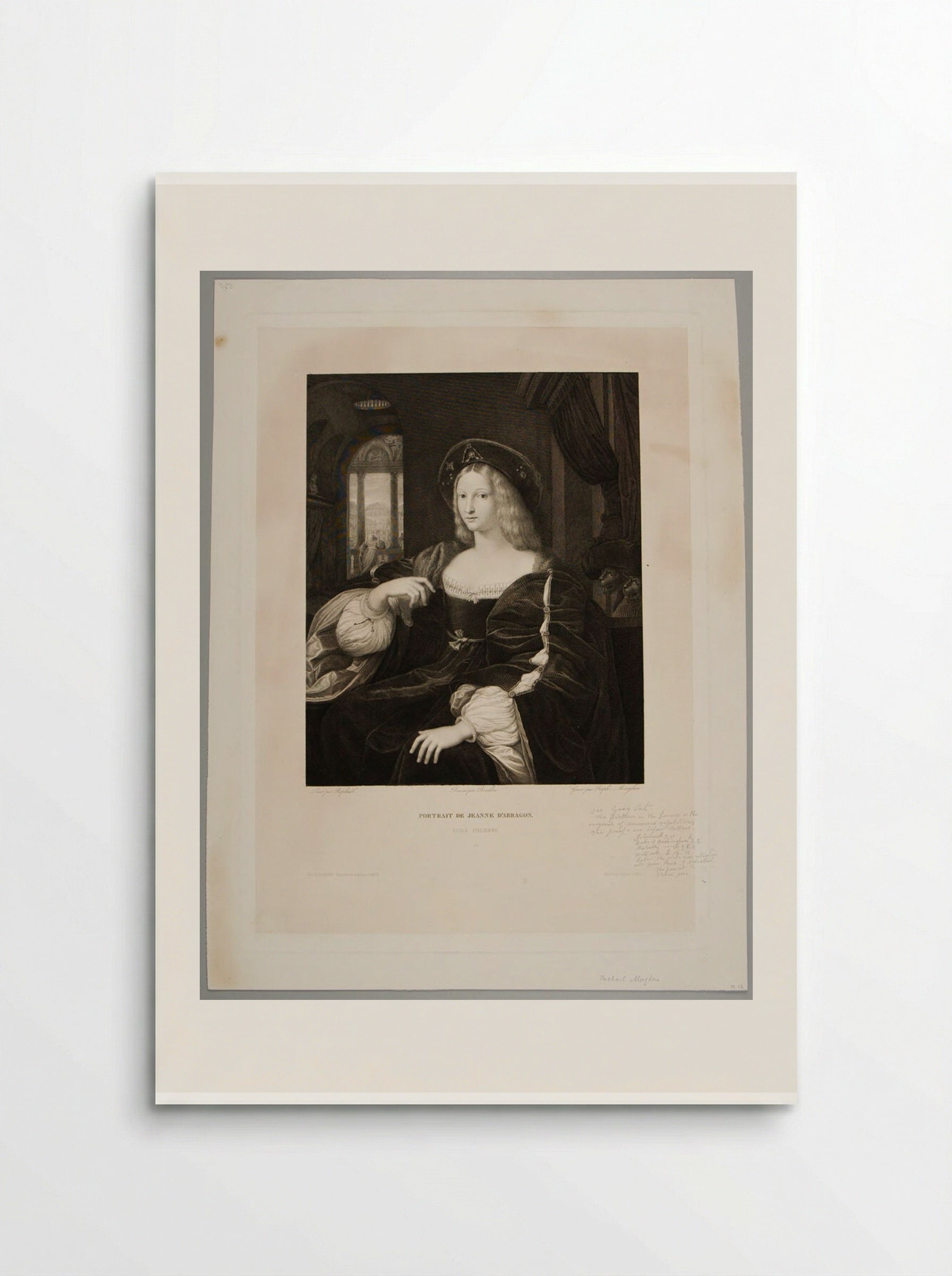 Portrait of Joanna of Aragon - Raphael Morghen - Poster