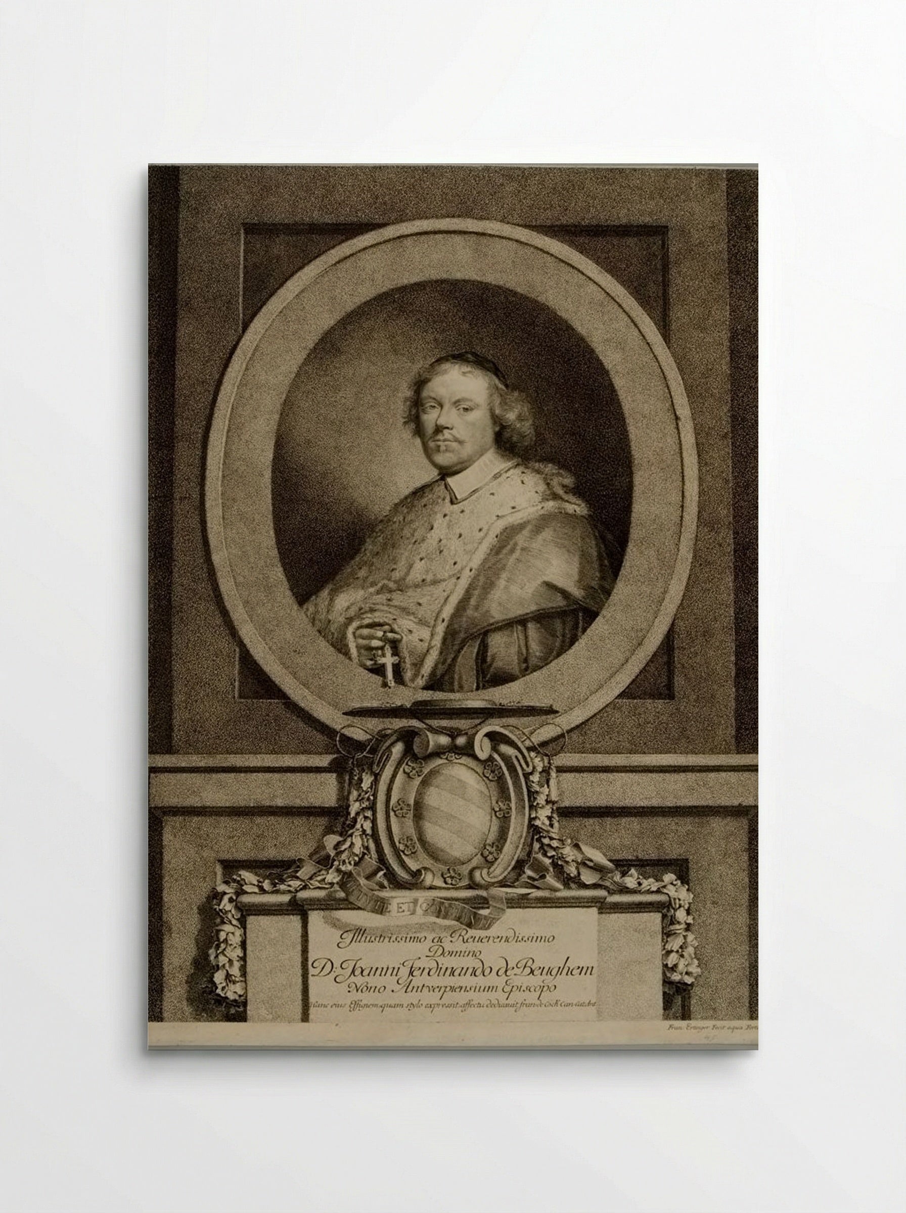 Portrait of Joannes Ferdinandus de Beughem - Frans Ertinger - Poster