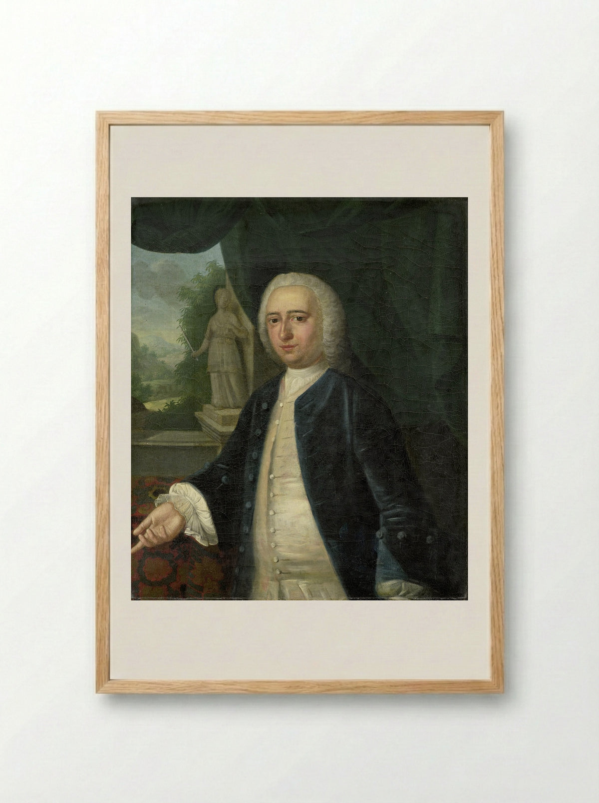 Portrait of Johan Willem Parker - Jacob Jan Nachenius - Framed Print Wood