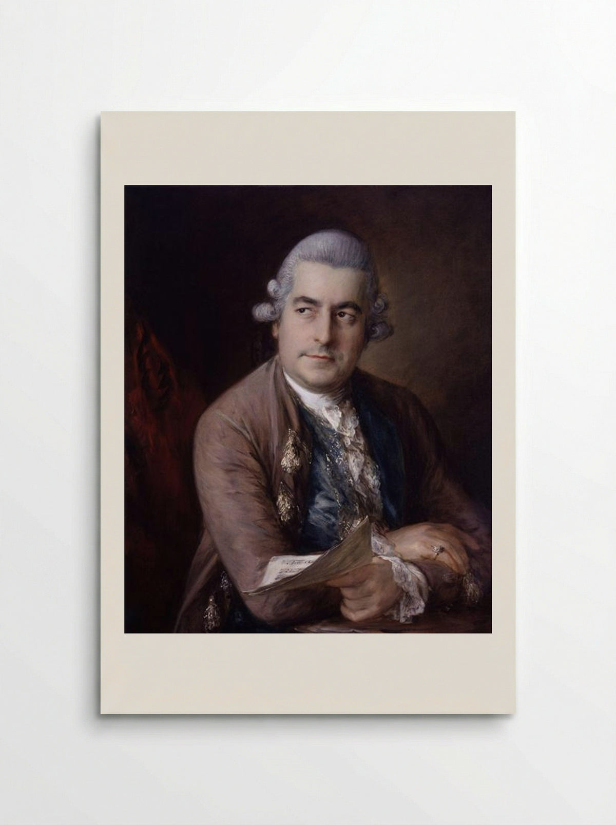 Portrait of Johann Christian Bach - Thomas Gainsborough - Poster