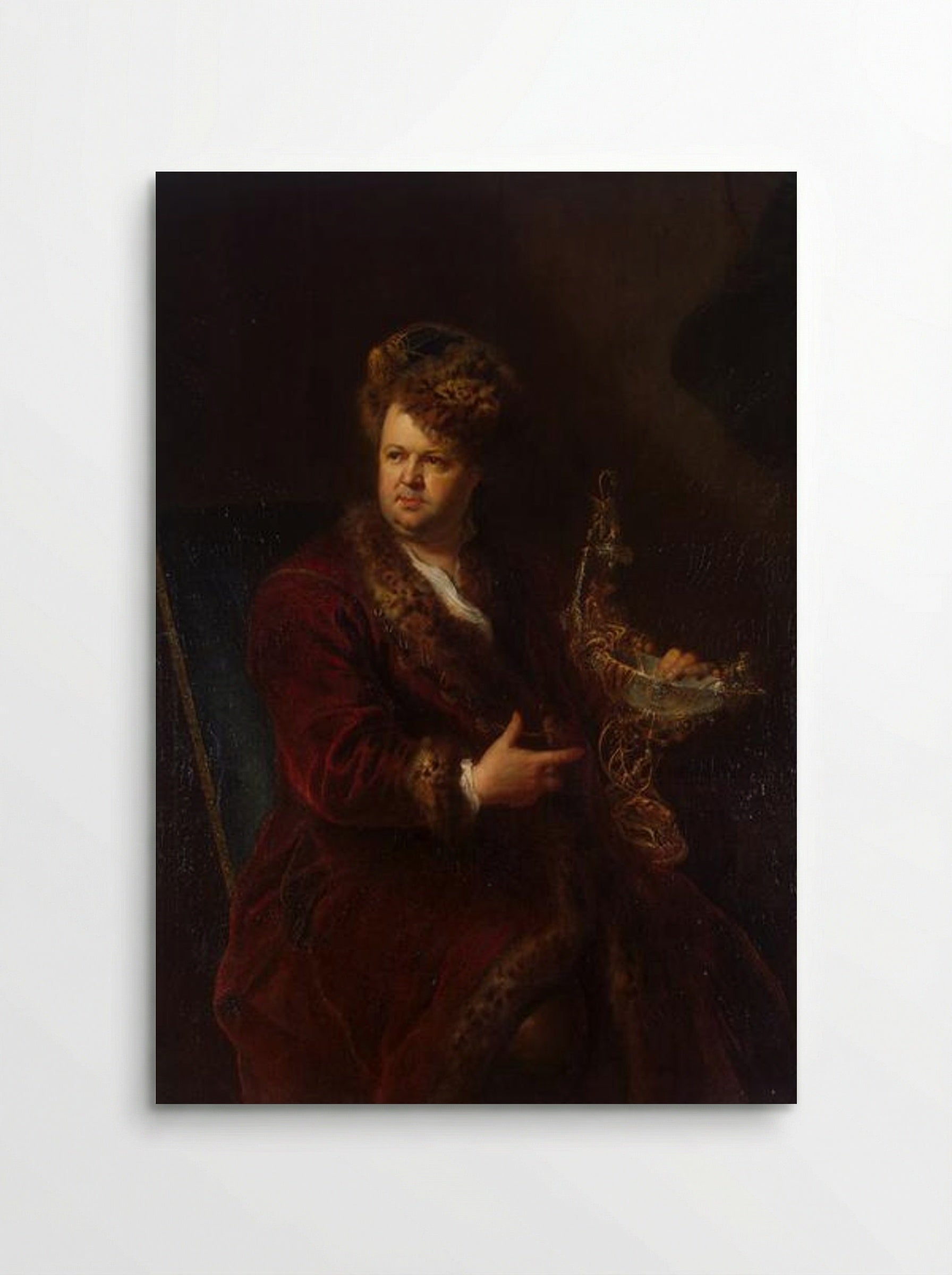 Portrait of Johann Melchior Dinglinger - Antoine Pesne - Poster