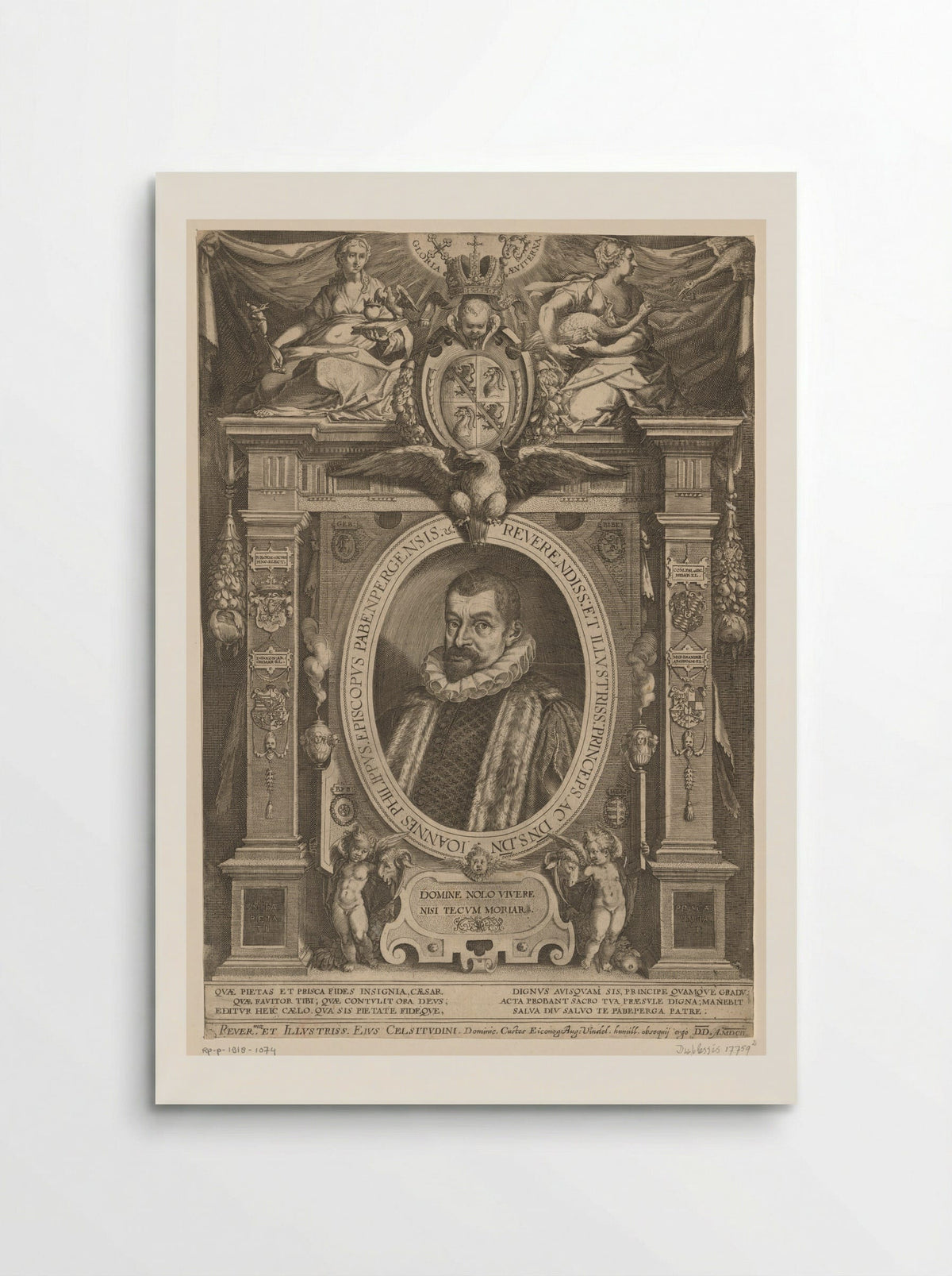 Portrait of Johann Philipp von Gebsattel - Dominicus Custos - Poster